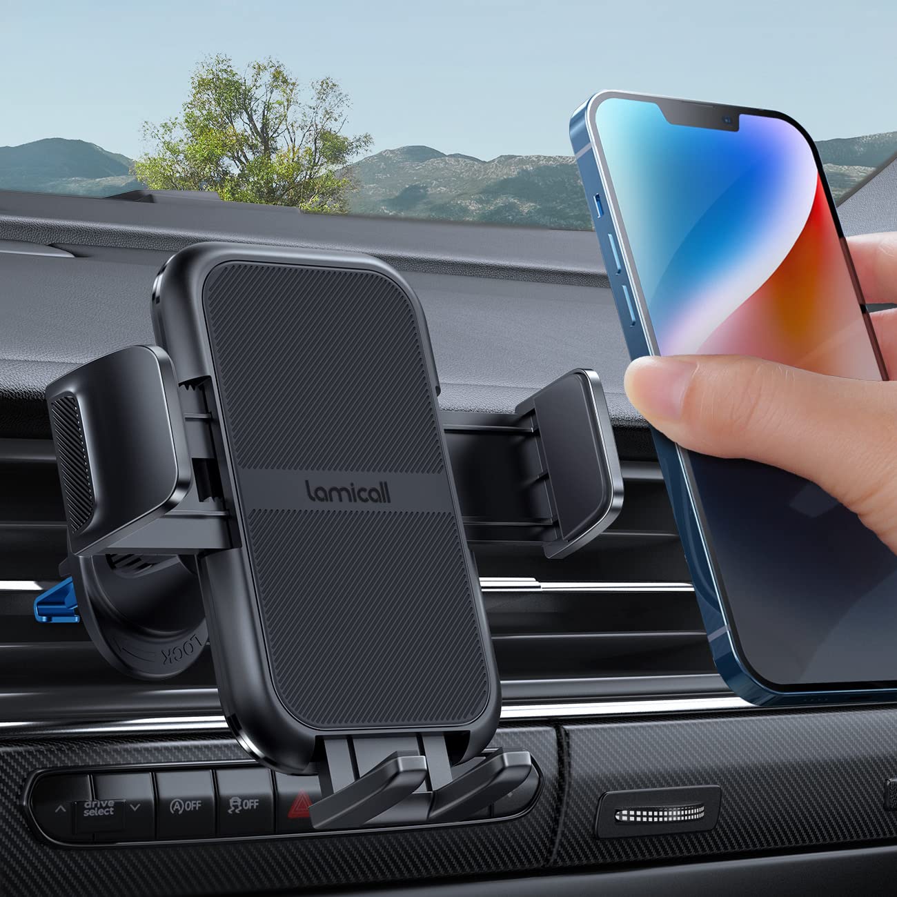 Lamicall Phone Holder Car Vent and Foldable Phone Stand for Desk - Medaid International