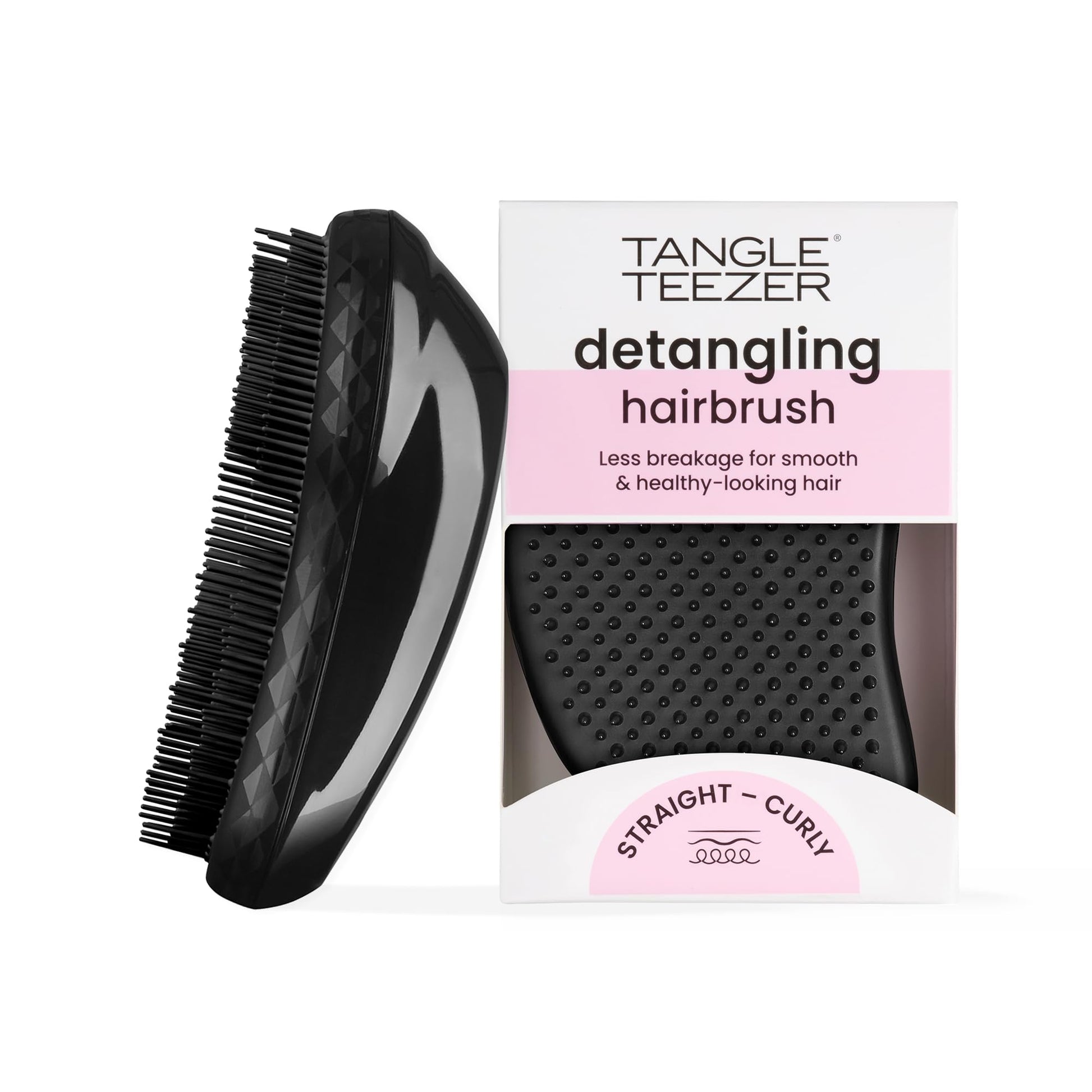 Tangle Teezer Original Detangler Brush, Dry & Wet Hairbrush for All Hair Types, Panther Black - Medaid International