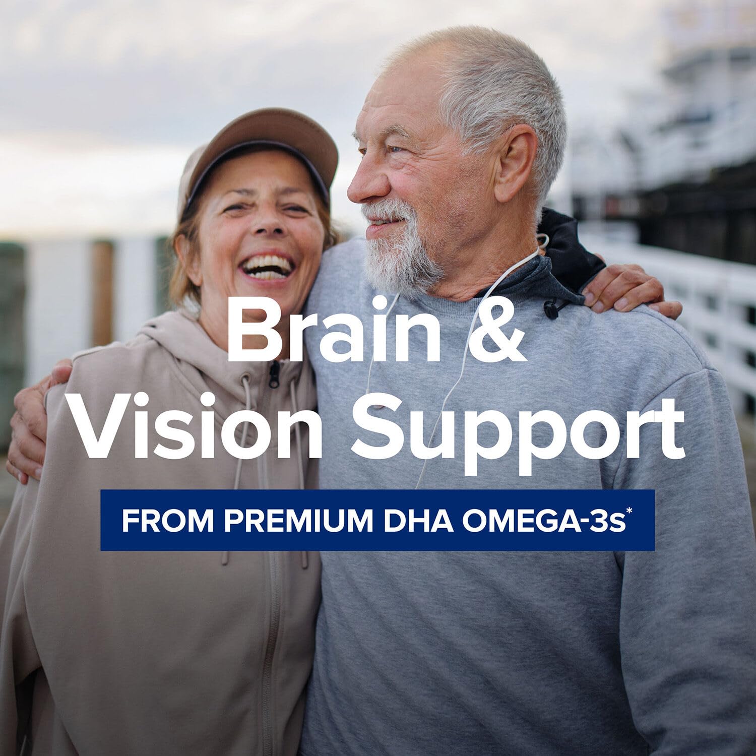 GNC Triple Strength DHA 1000 Omega 3 Supplement, 1000mg DHA, Supports Brain Development and Healthy Vision, 45 Softgels - Medaid International