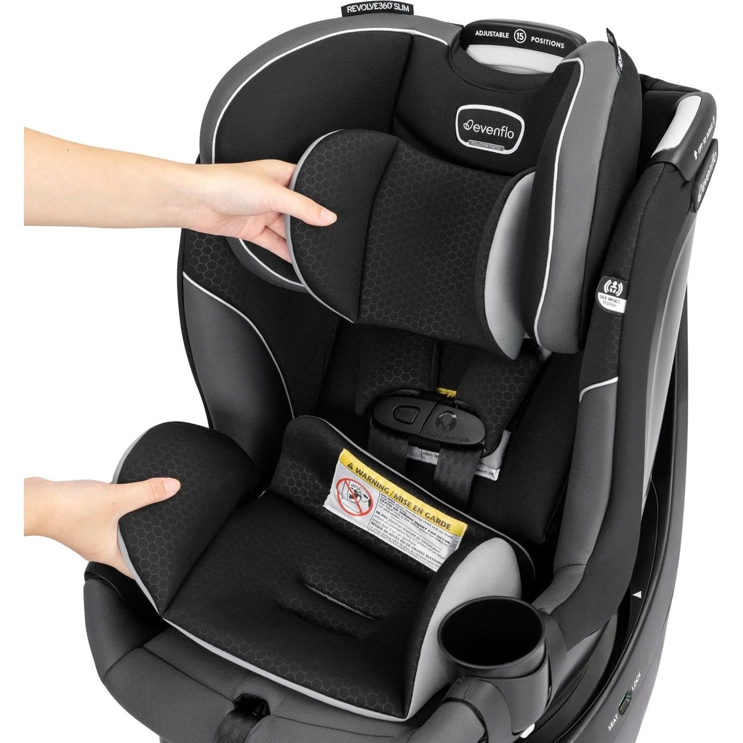 Evenflo® Revolve360™ Slim 2-in-1 Rotational Car Seat Canton Black