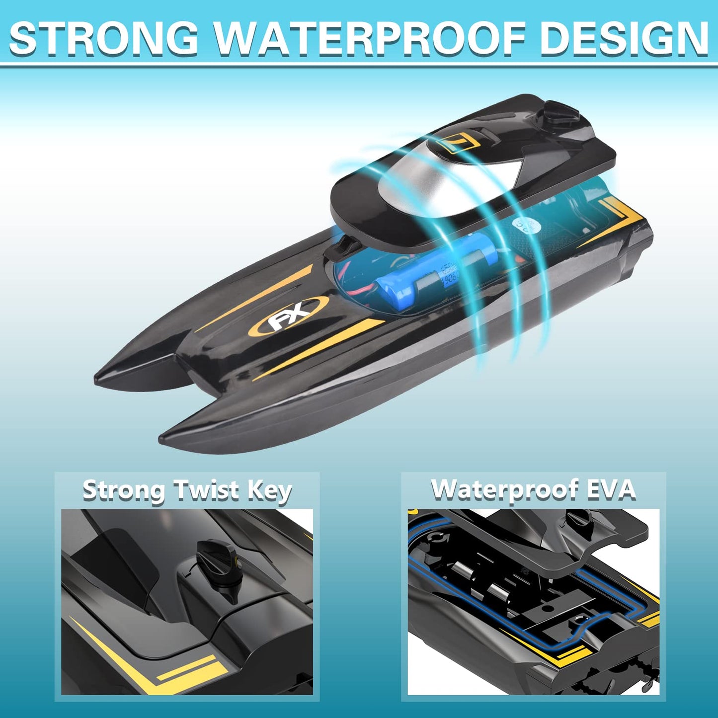 H118 Mini Turbo RC Boat
