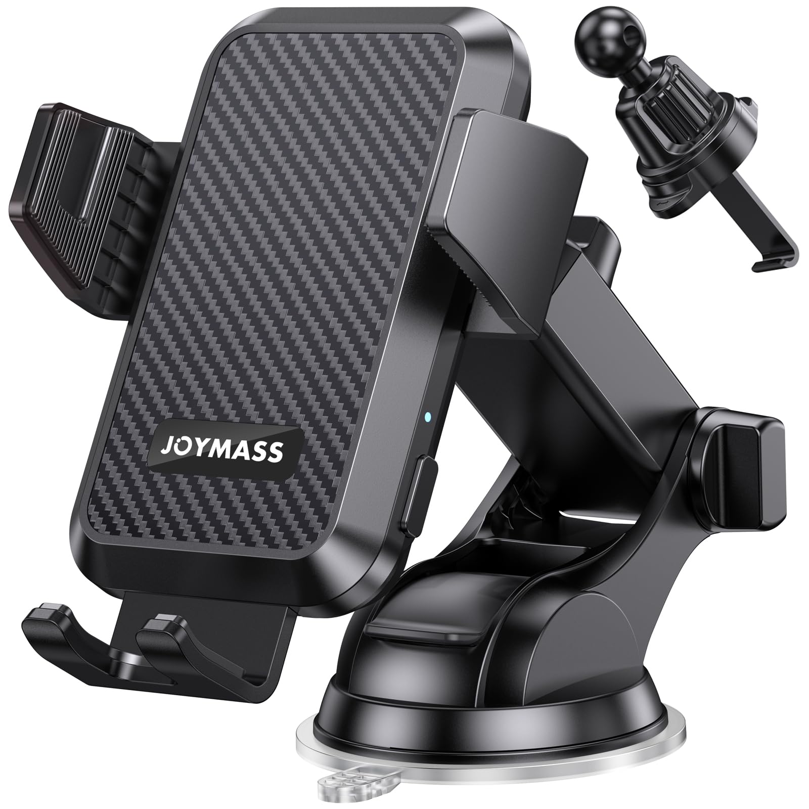 JOYMASS Wireless Car Charger, Phone Holders for Your Car, 15W Auto Clamping Phone Mount Car Accessories for iPhone 16 15 14 13 12 Mini Pro Max 11 XR XS, Samsung Galaxy S24 Ultra S23 S22+ Note 20, etc - Medaid International