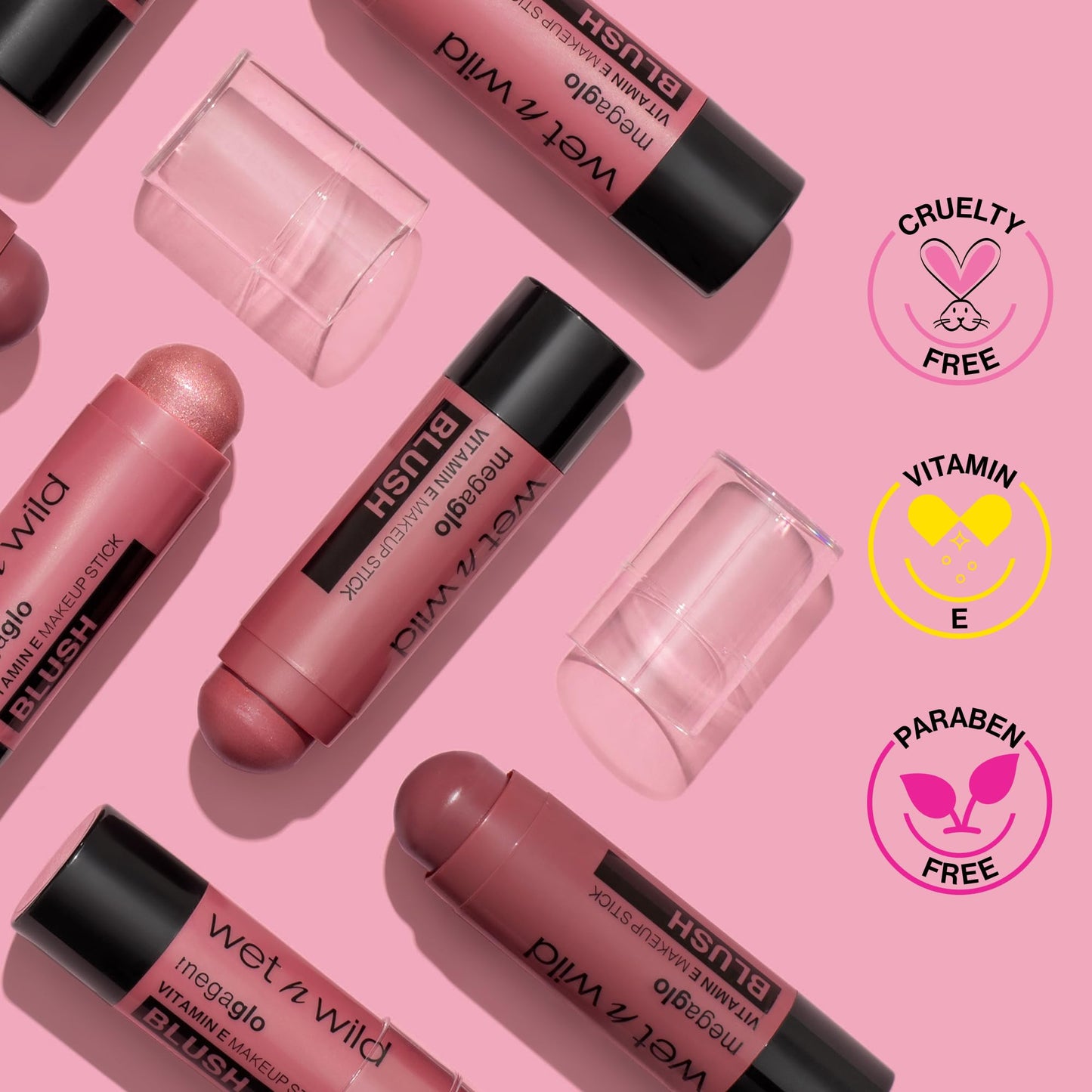 wet n wild MegaGlo Makeup Stick, Buildable Color, Versatile Use, Cruelty-Free & Vegan - Floral Majority - Medaid International