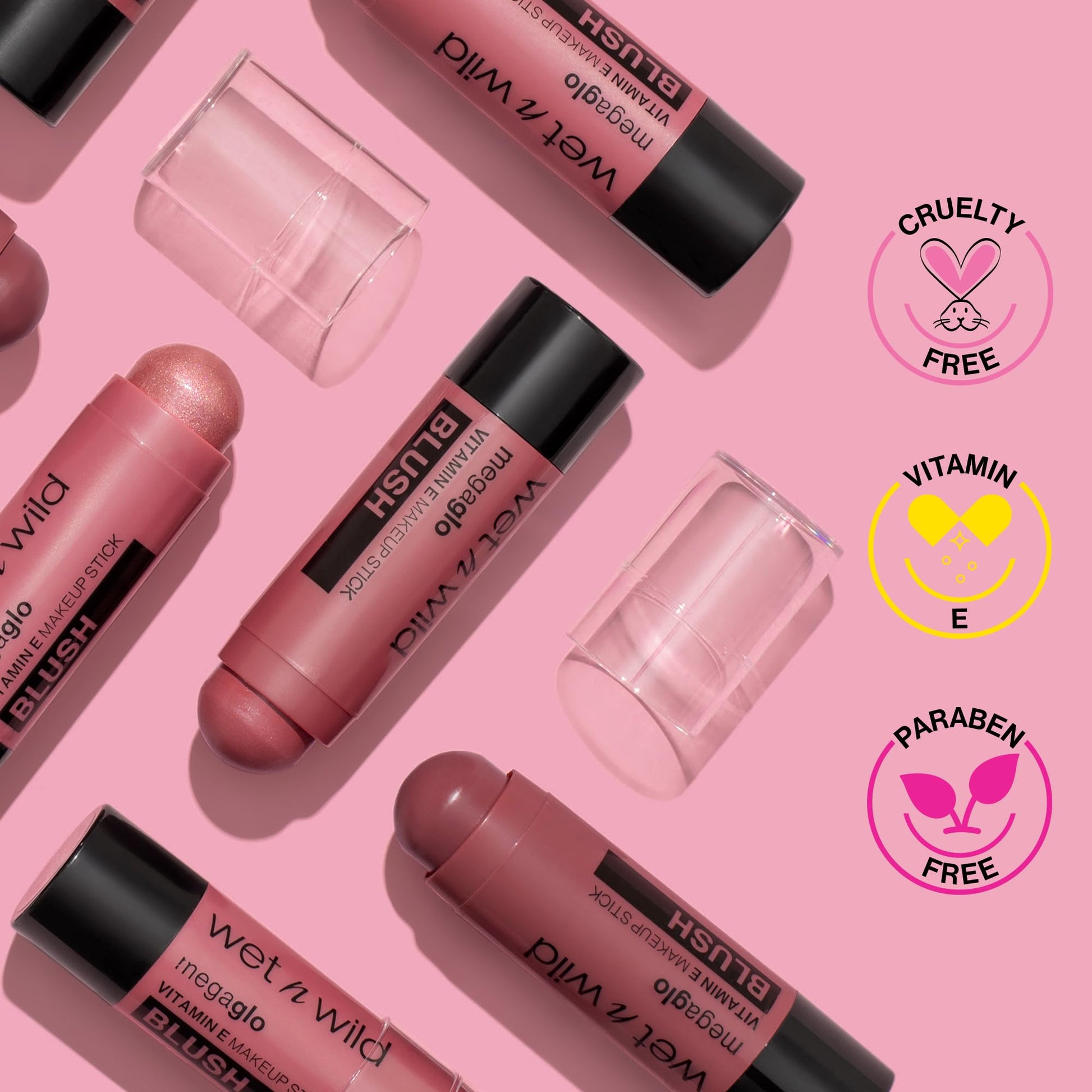 wet n wild MegaGlo Makeup Stick, Buildable Color, Versatile Use, Cruelty-Free & Vegan - Floral Majority - Medaid International