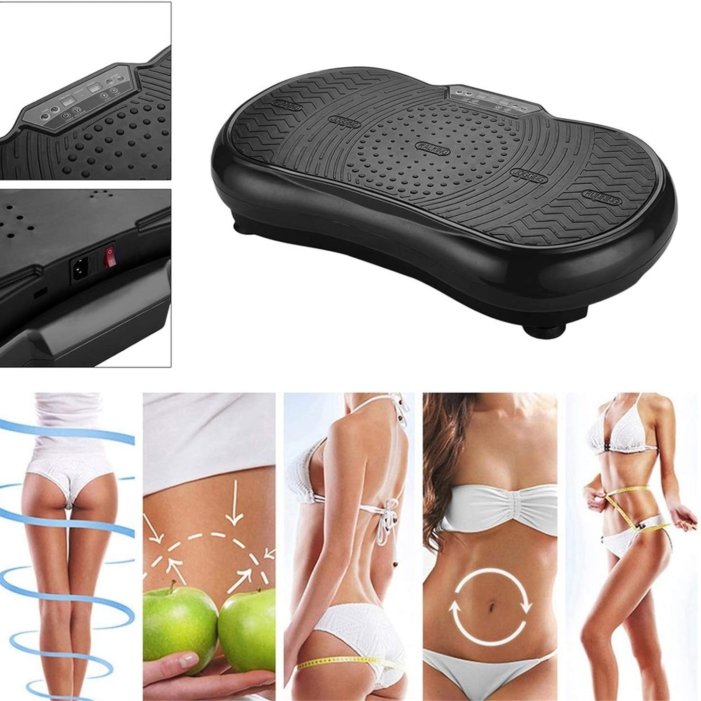 VITALmaxx Black Vibration Plate – 99 Levels, 10 Programs, Made in Germany