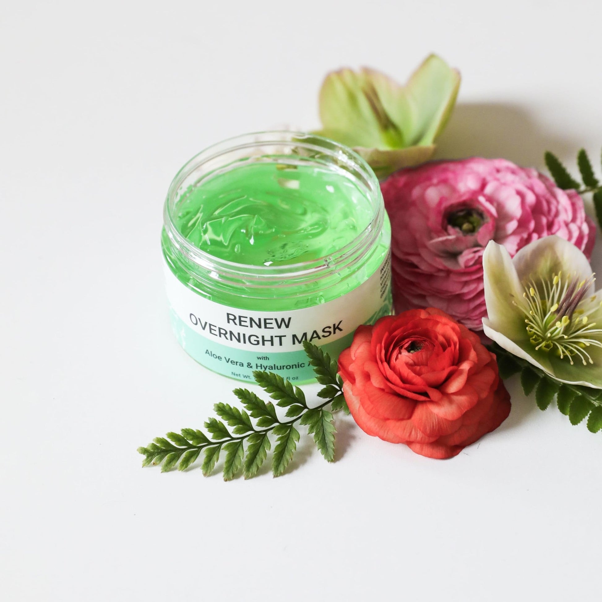 Doppeltree RENEW Overnight Face Mask with Aloe Vera Gel & Hyaluronic Acid, Anti Aging Hydrating Facial Mask for All Skin Types, Night Time Skin Care & Repair - Medaid International