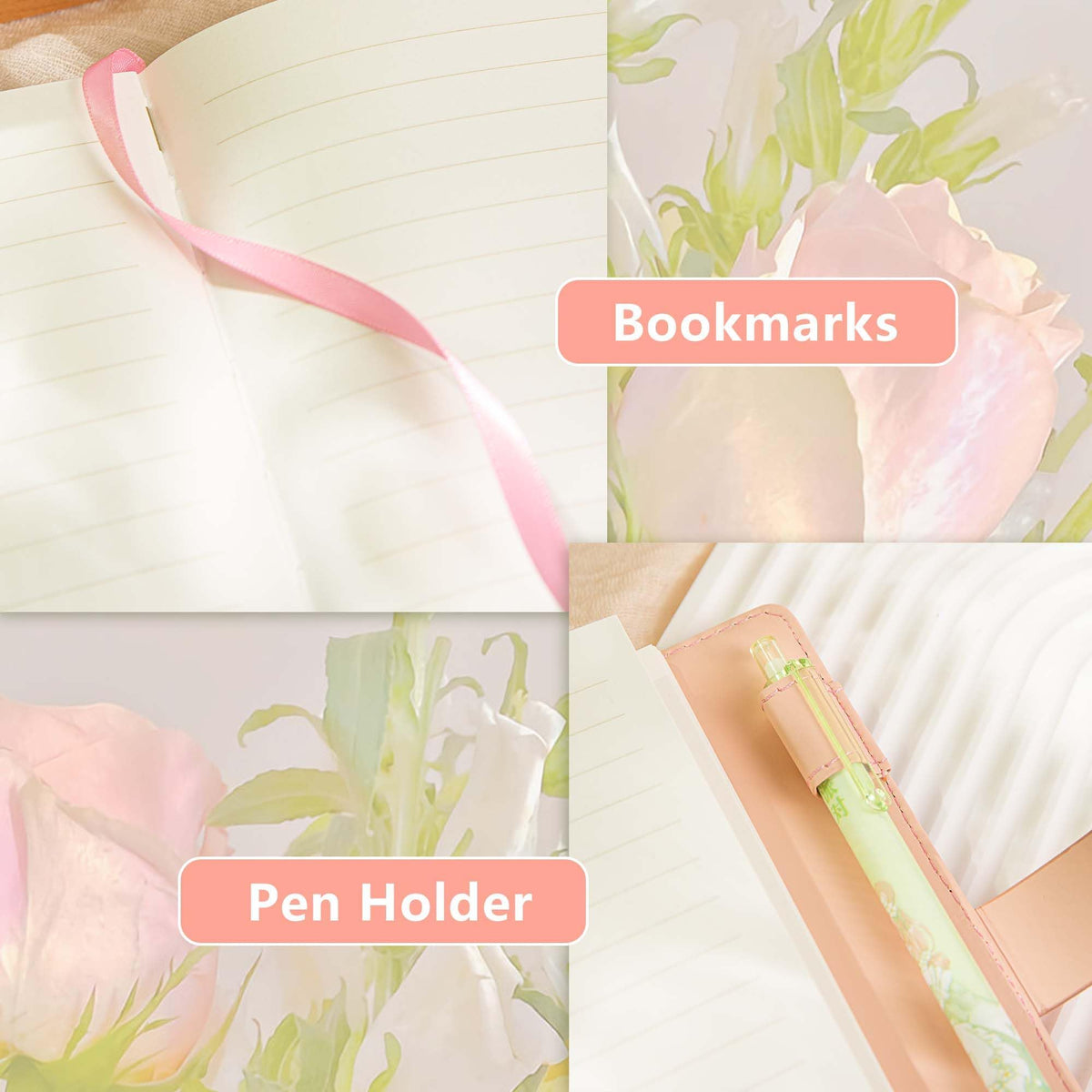 KASTWAVE Password Lock Diary, Creative Cute Notebook, Digital Lock Notepad B6 with Lock, Waterproof PU Leather Journal with 224 Lined Pages, for Writing Notes and Diary Gifts for Girls