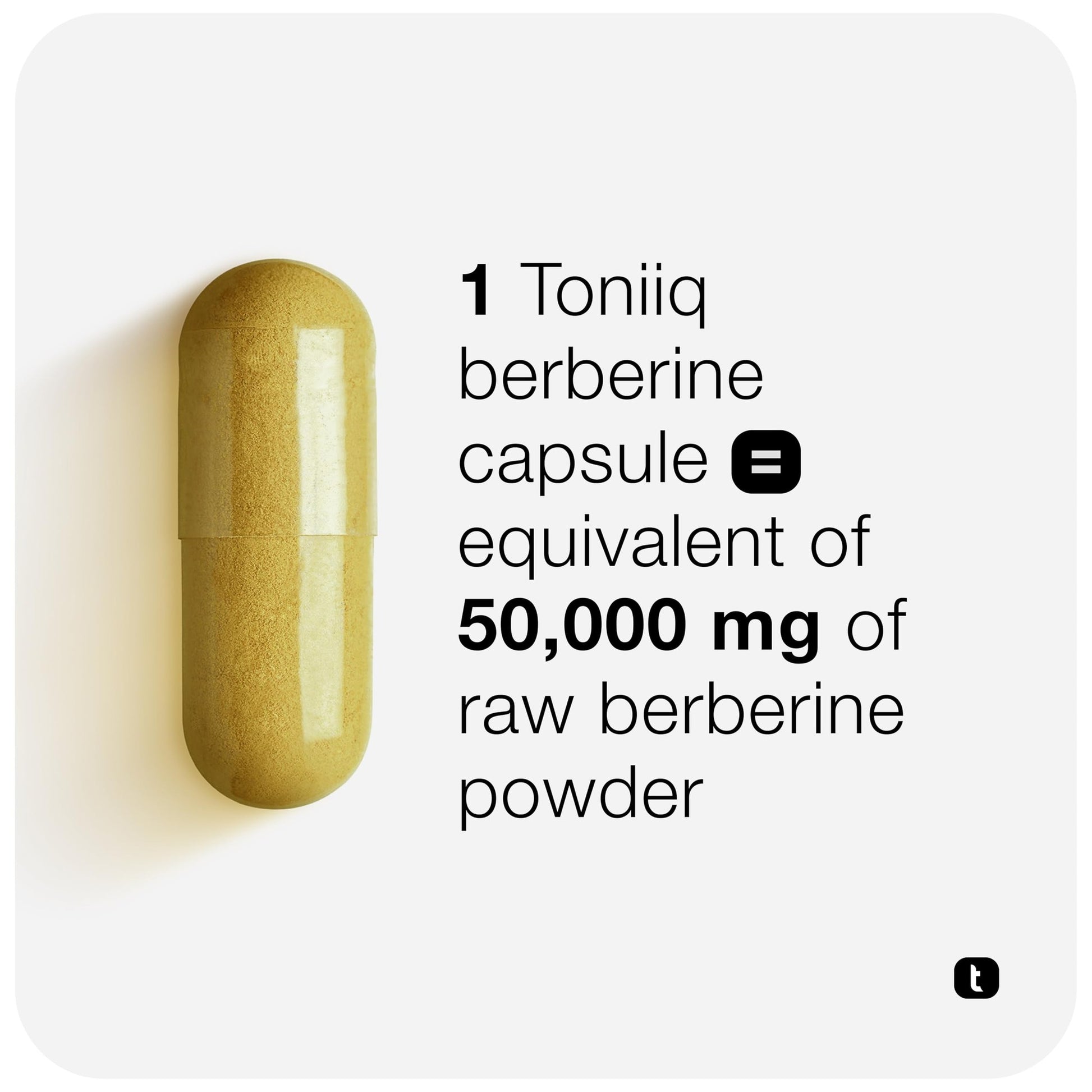 Toniiq Ultra High Strength Berberine HCl from The Himalayas - 100:1 Concentrated Extract - Lab-Tested 97% Berberine HCl - 90 Vegetarian Capsules, 500 mg per Capsule - Medaid International