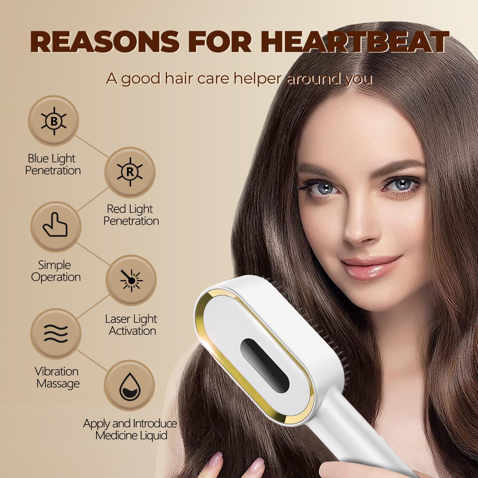 Laser Hair Growth Comb - Handheld Laser Therapy Hair Growth Comb - Medaid International