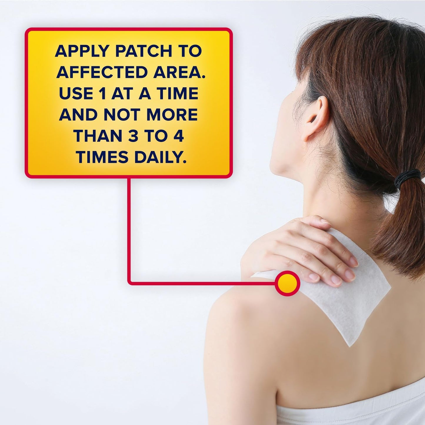 Aspercreme Max Strength Lidocaine Pain Relief Patch (5 Count) for Back Pain, Odor Free Pain Patches - Medaid International