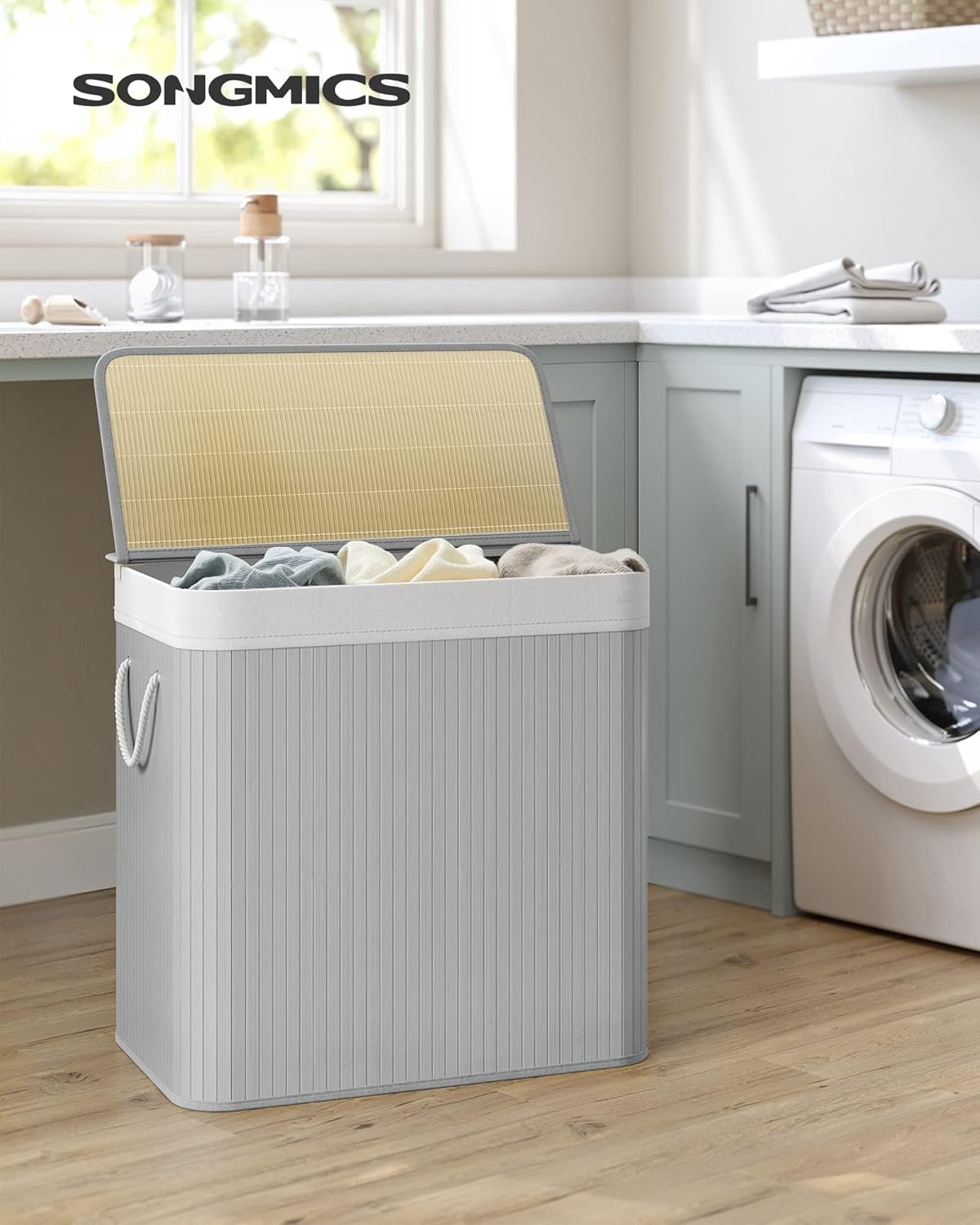 SONGMICS Laundry Hamper Basket LCB091G01