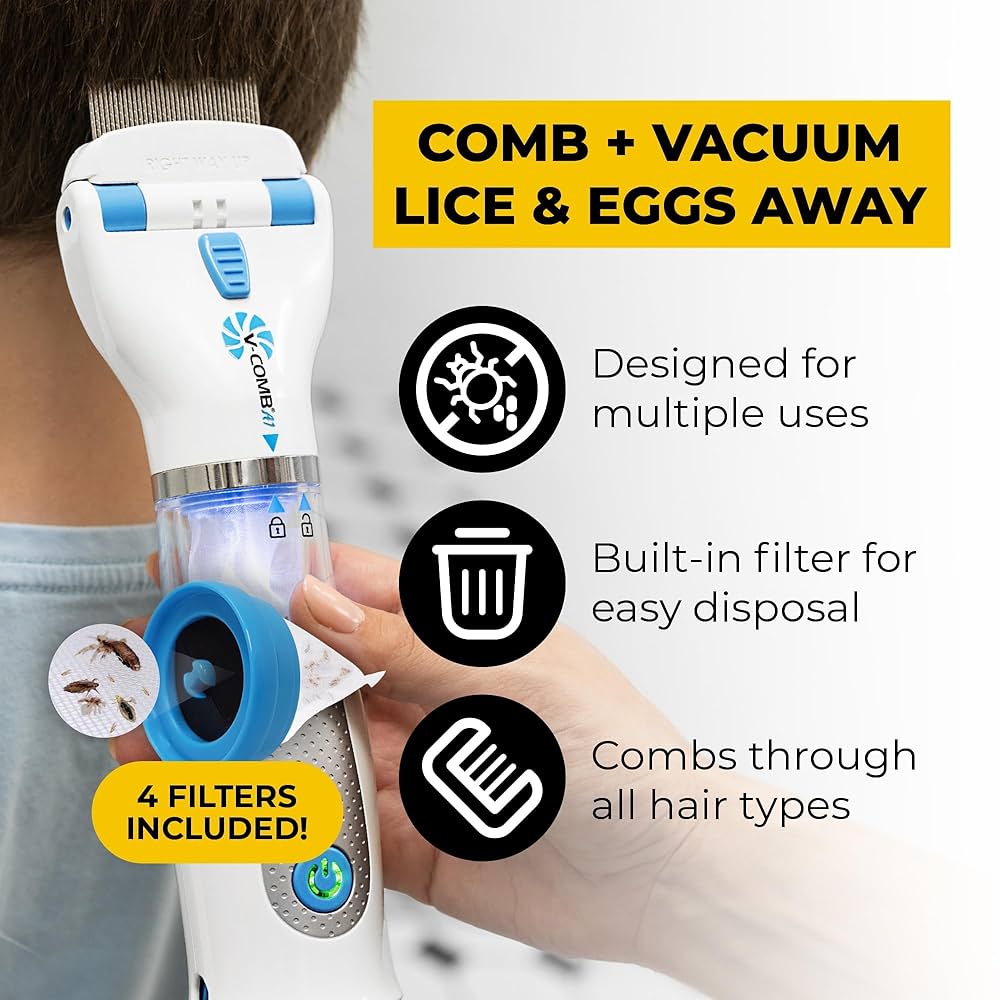 V-Comb Lice Head Machine جهاز إزالة القمل من الشعر