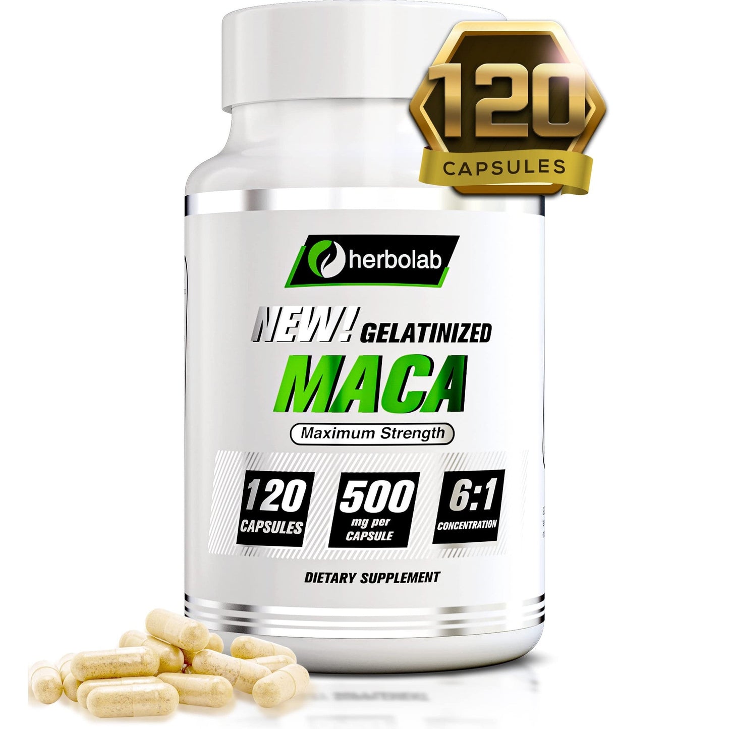Peruvian Maca Root Powder Capsules for Men and Women with Organic Black Maca, Red Maca, Yellow Maca Root Extract Capsules, Gelatinized 2000 mg Per Day, Lepidium Meyenii, Peruvian Ginseng, Vegan Pills - Medaid International