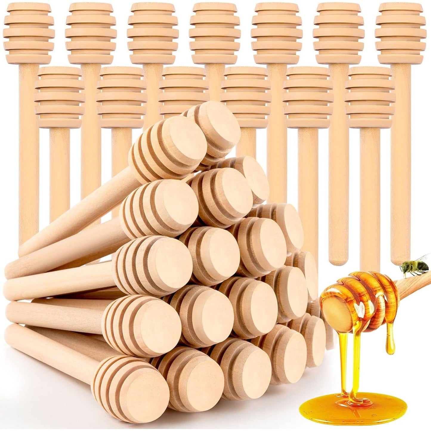 Wooden Honey Dipper, Honey Dipper Stick