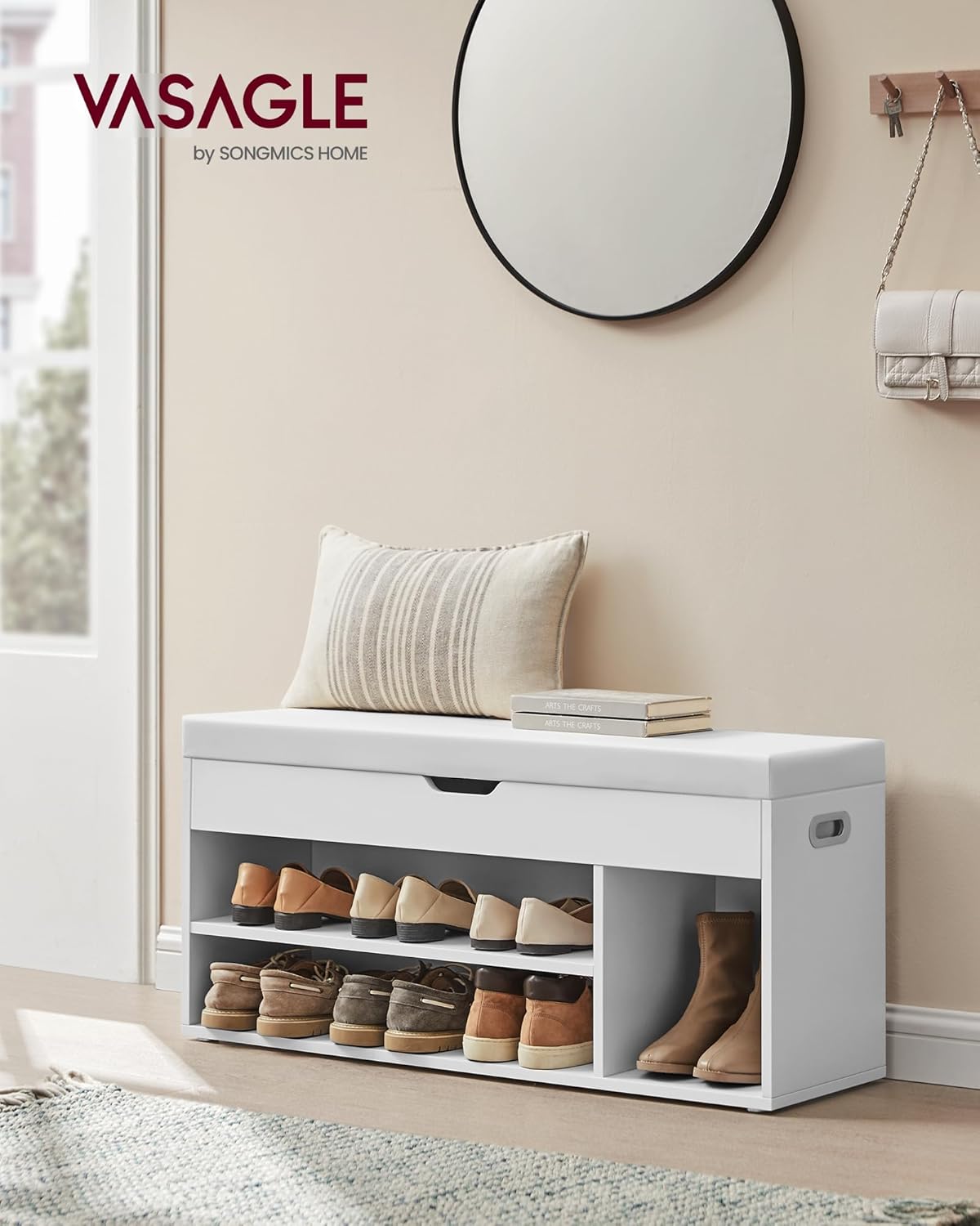 VASAGLE Shoe Bench LHS130W14