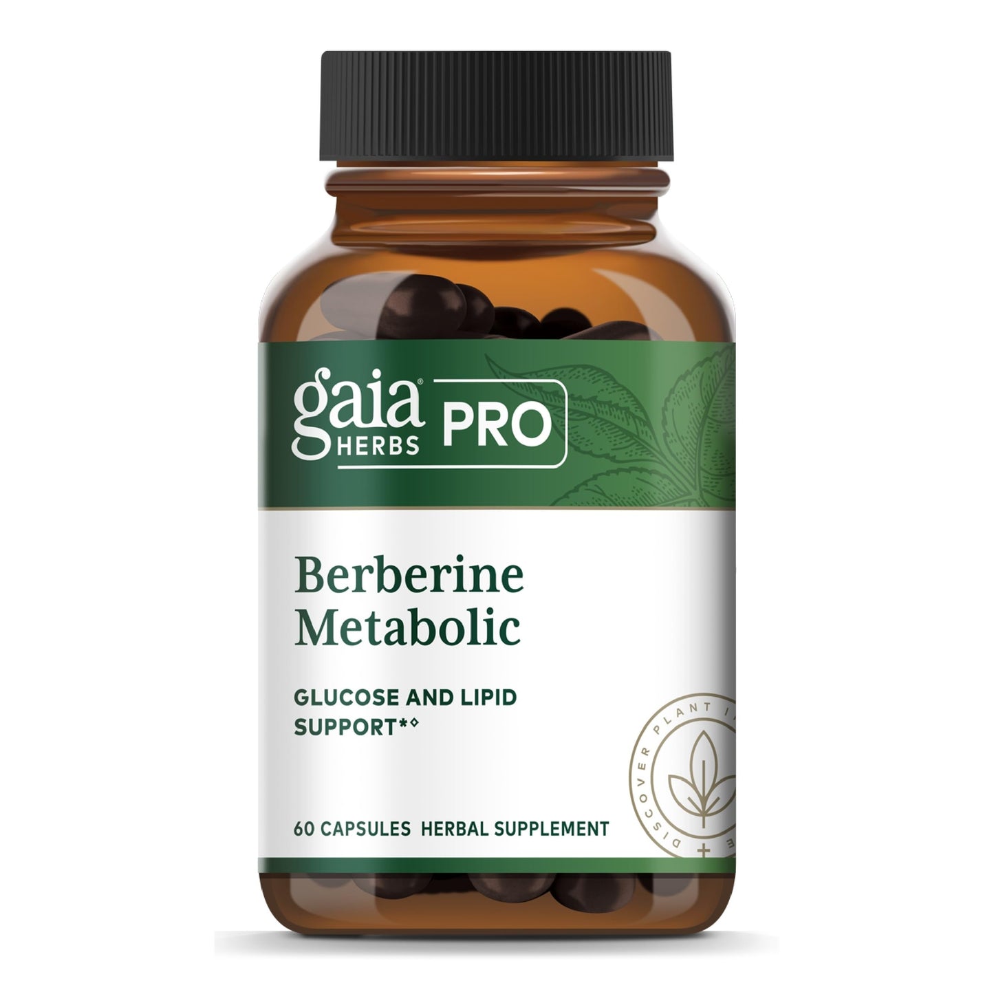 GAIA HERBS PRO Berberine Metabolic - Supplement Supplement with Berberine HCI - Vegan, Gluten-Free, Soy-Free - 60 Capsules (60 Servings) - Medaid International