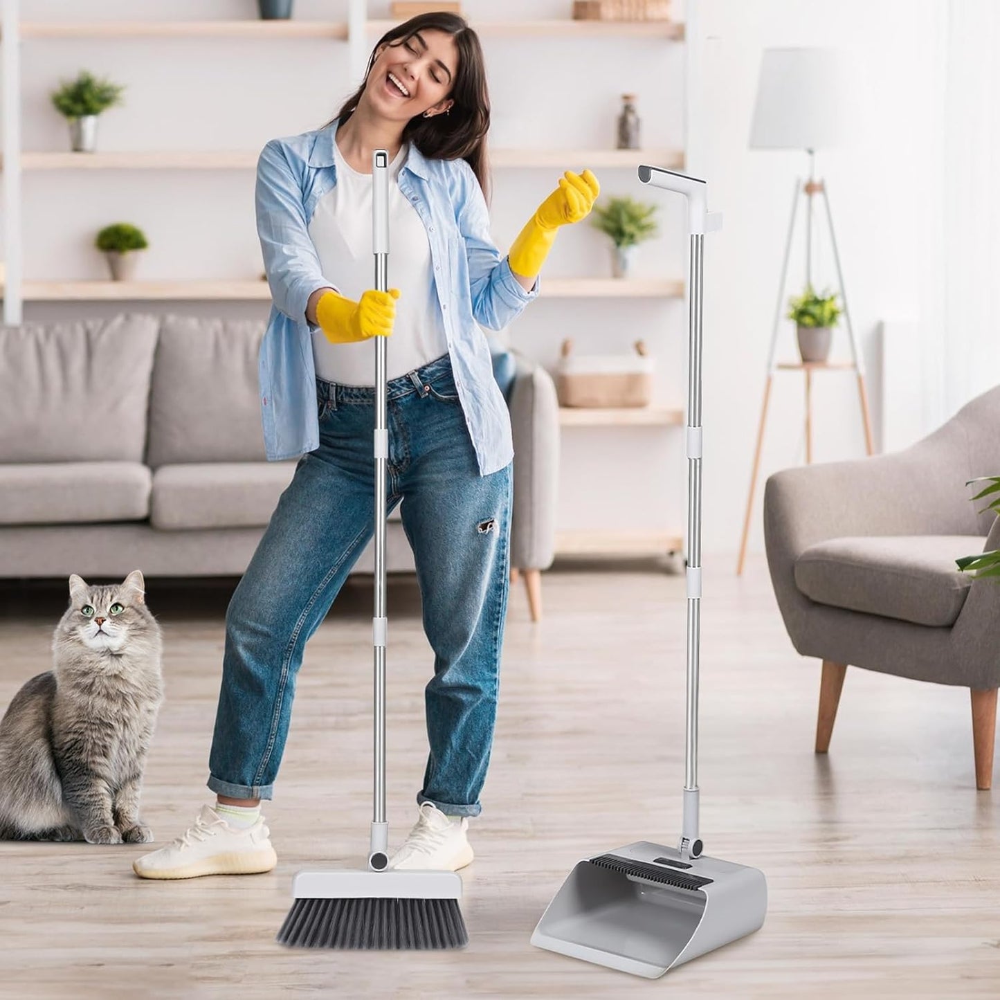 4 in 1 Cleaning Dustpan Set