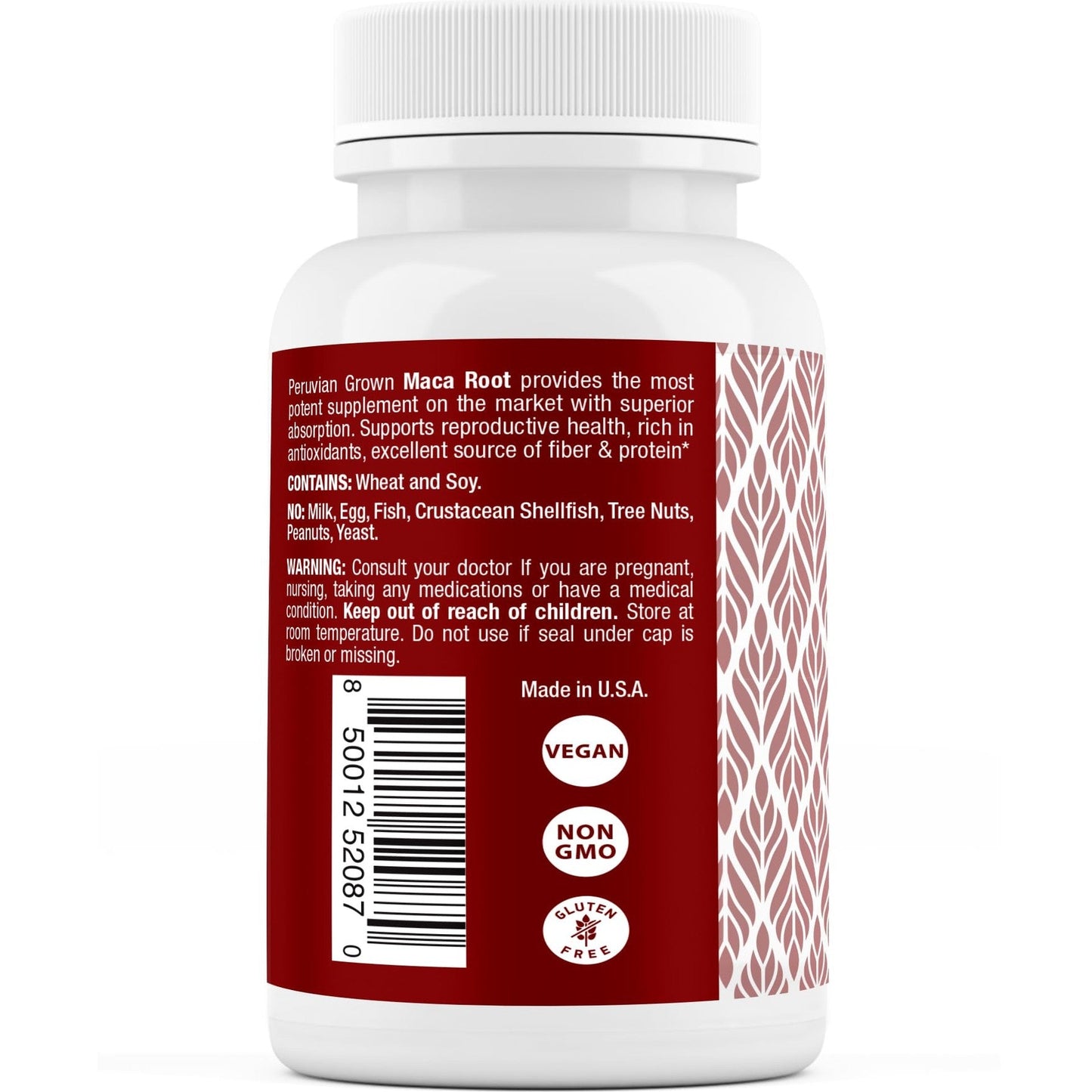 Safrel Organic Maca Root Black, Red, Yellow 1900 MG per Serving - 120 Vegan Capsules Peruvian Maca Root Gelatinized 100% Pure Non-GMO Supports Reproductive Health Natural Energizer - Medaid International