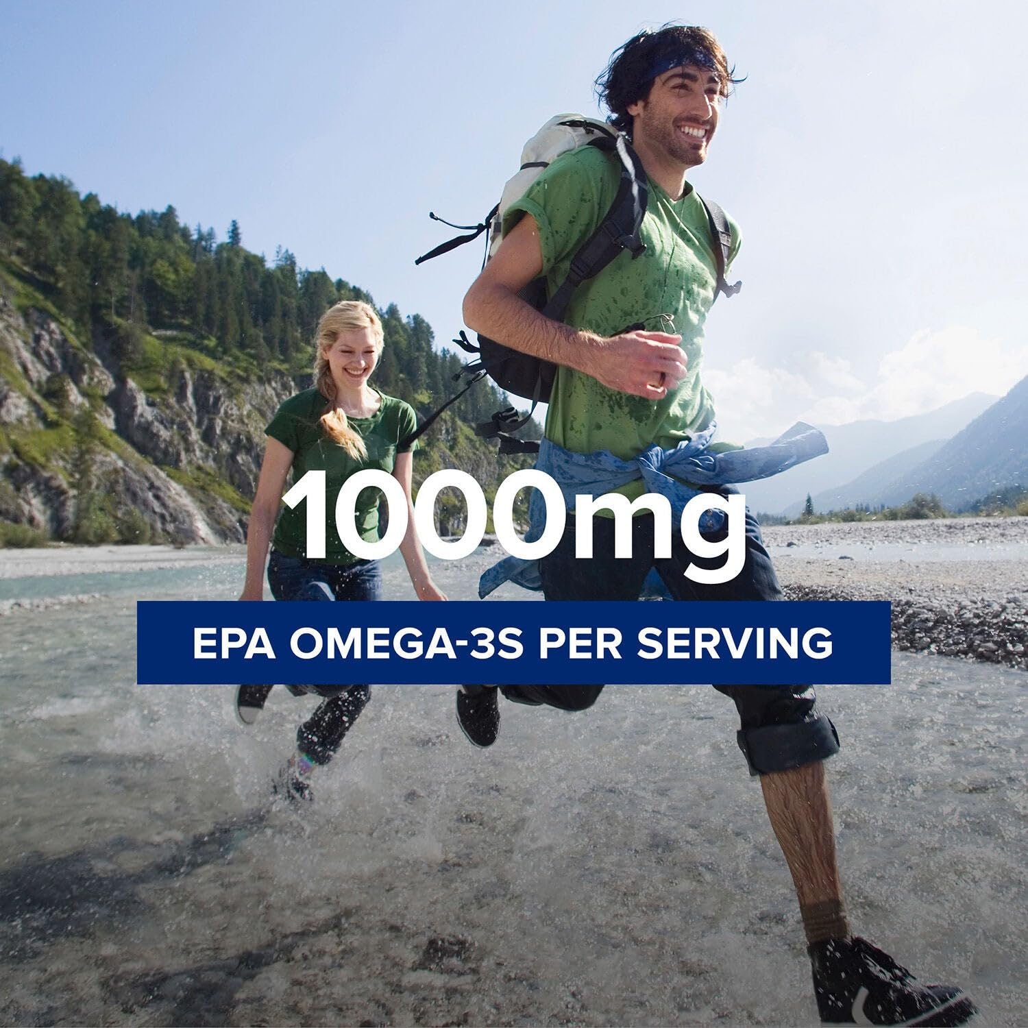 GNC Triple Strength Fish Oil EPA 1000 Mini, 1000mg Omega 3, Mini Softgels, Supports Eye, Brain, Skin, Healthy Triglycerides, Heart, Joint, Coated to Control Fishy Burps, 45 Servings - Medaid International