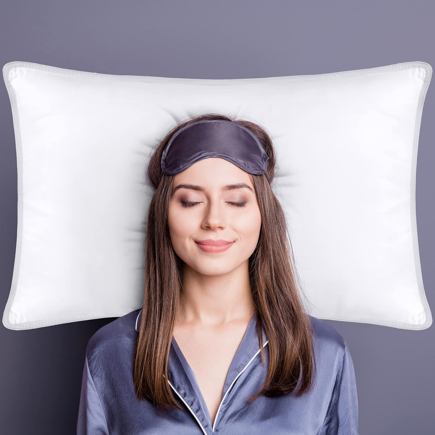 Utopia Bedding Bed Pillows for Sleeping (White), Queen Size Set of 4, Hotel Pillow, Cooling Pillows for Side, Back or Stomach Sleepers - Medaid International