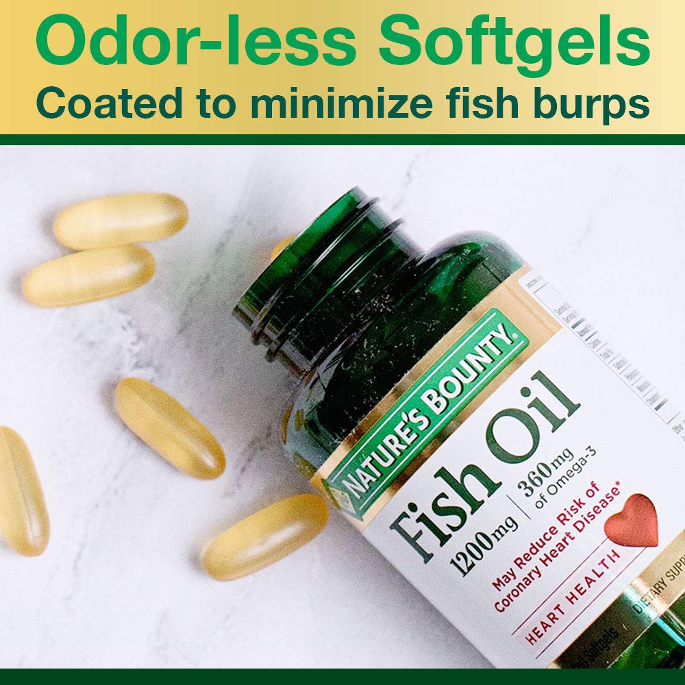 Nature's Bounty Fish Oil, 200 Count - Medaid International