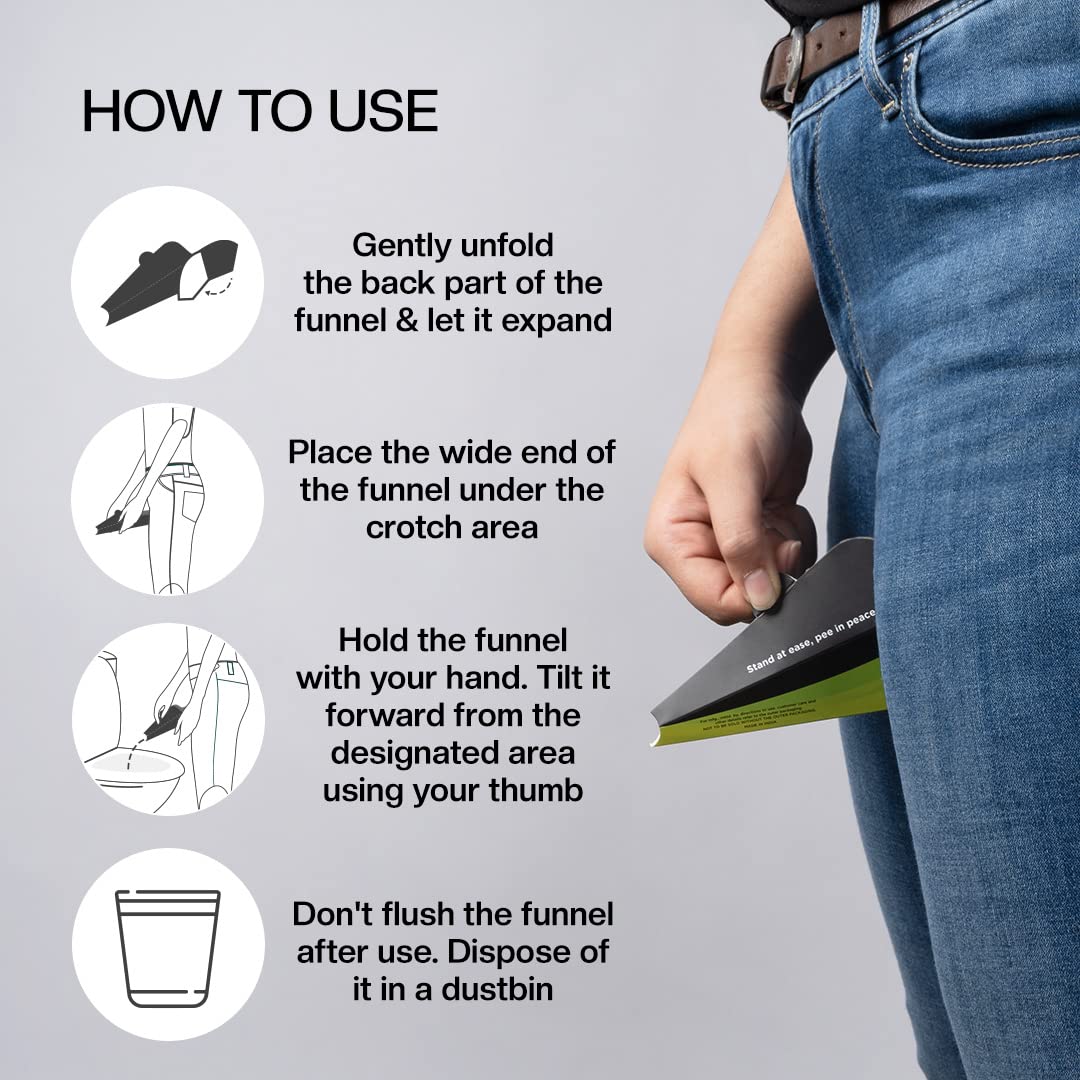 Pee Safe Travel Buddy Foldable & Disposable Urination Device For Women | Ideal For Pregnant Women & Travellers | Easy To Carry | Reduces Risk Of UTI - Medaid International