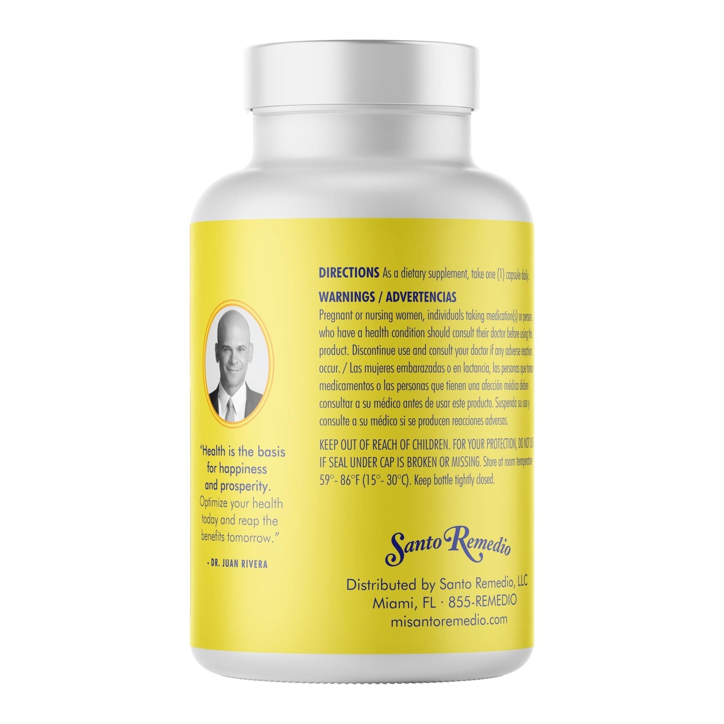 Santo Remedio Maca, Helps Support Healthy Energy Levels, Dietary Supplement, 750 mg per Serving, Vegetarian, No Artificial Flavors, No Artificial Colors, 90 Capsules, 90 Doses - Medaid International