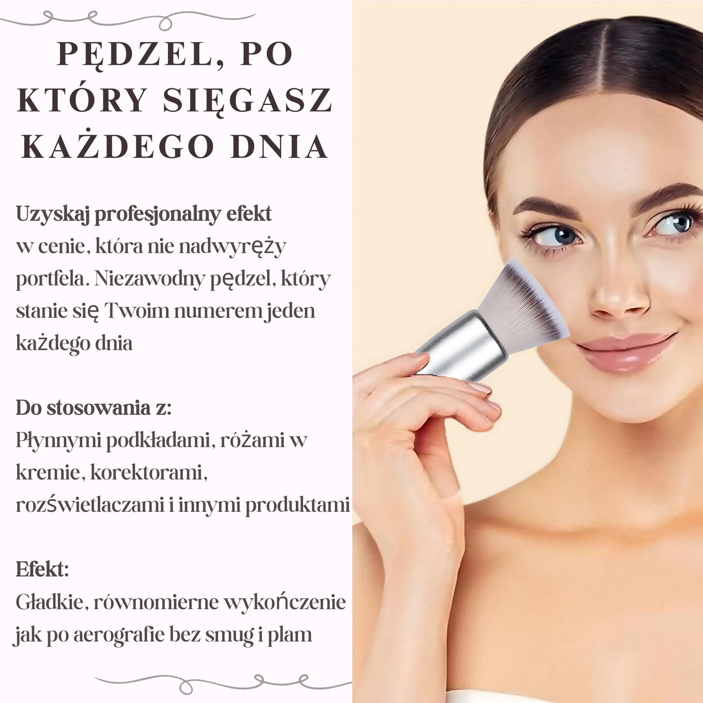 Kabuki Makeup Brush - Blender Brush for Powder, Cream, Liquid Foundation, Sunscreen, Blush Blending & Bronzer - Professional Make Up Brush - Full Face Makeup Brush - Vegan & Cruelty Free - Medaid International