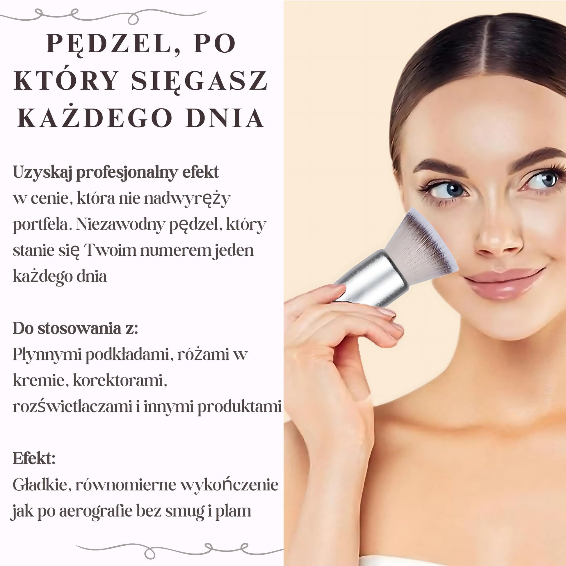 Kabuki Makeup Brush - Blender Brush for Powder, Cream, Liquid Foundation, Sunscreen, Blush Blending & Bronzer - Professional Make Up Brush - Full Face Makeup Brush - Vegan & Cruelty Free - Medaid International