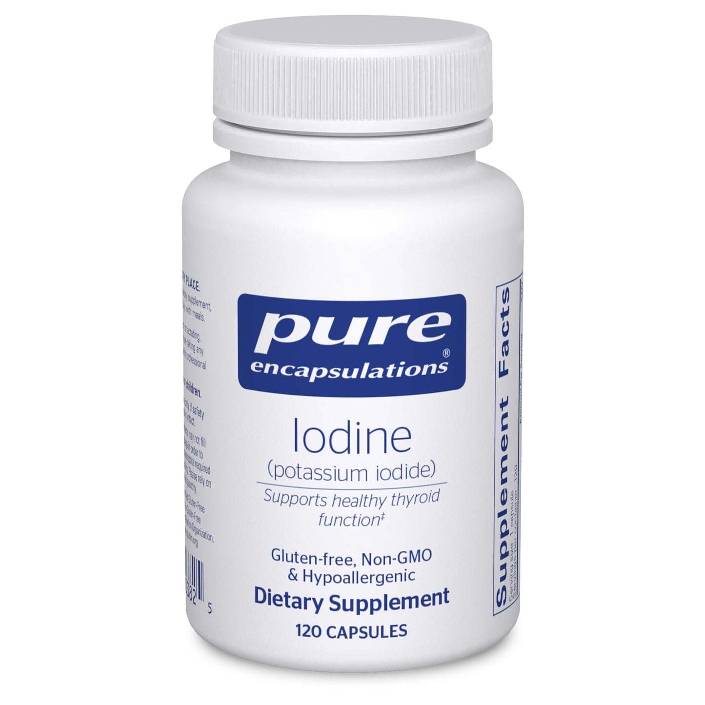 Pure Encapsulations Iodine - Supplement to Support The Thyroid & Help Maintain Healthy Cellular Metabolism - with Premium Potassium Iodide - 120 Capsules - Medaid International