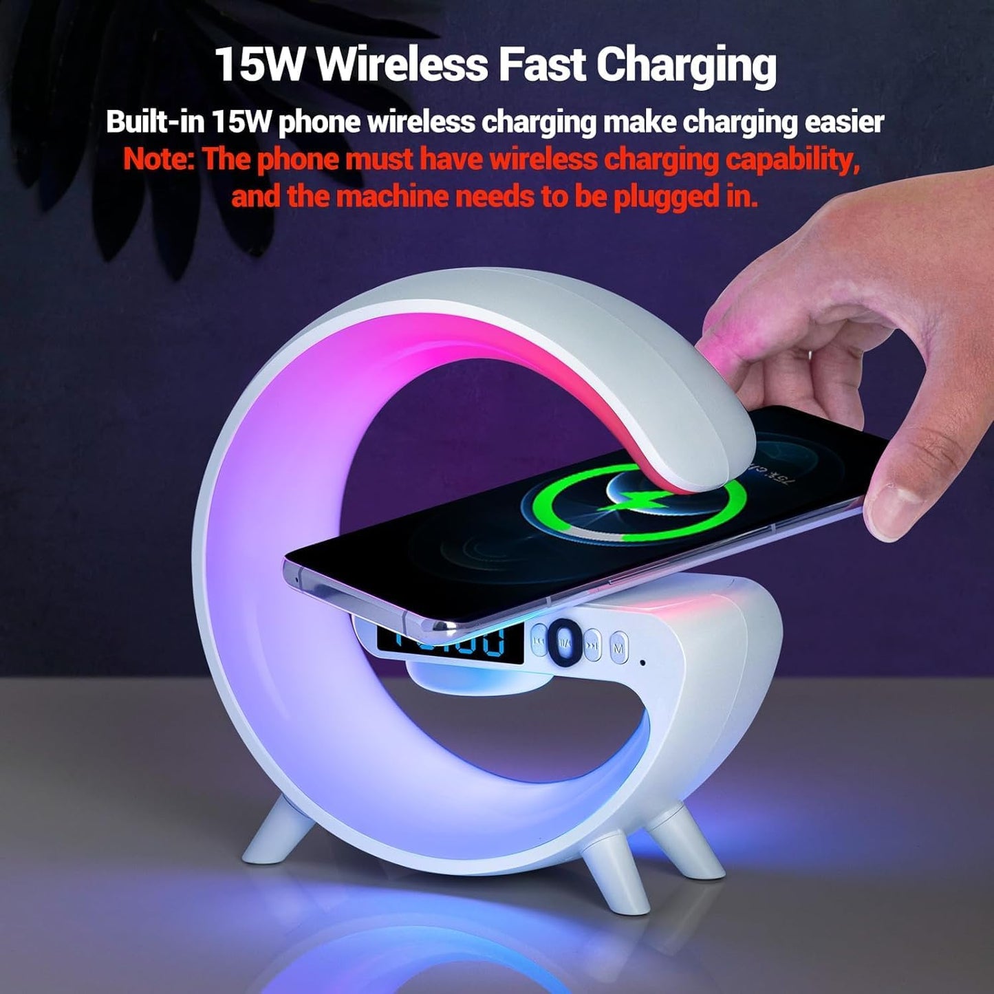 4 in 1 Wireless Charger Night Light Lamp