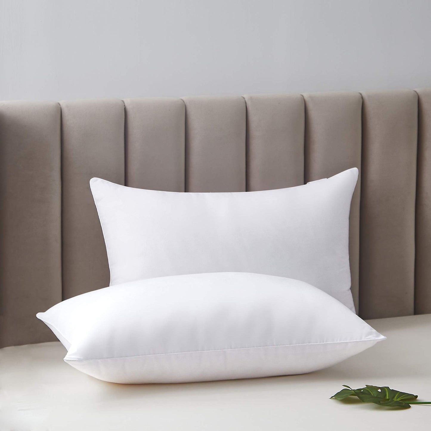 Acanva Bed Pillows for Sleeping, Cooling Hotel Quality with Premium Soft 3D Down Alternative Fill for Back, Stomach or Side Sleepers, Standard (Pack of 4), White - Medaid International