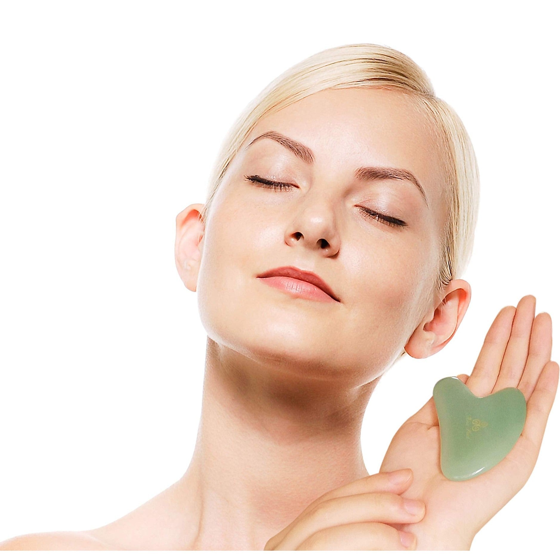 Jade Stone Facial Massager for Facial Lifting and Tightening Massage, Anti-Wrinkles, Anti-Aging Gua Sha Wrinkles Removal Massage, Skin Care and Rejuvenation - Medaid International