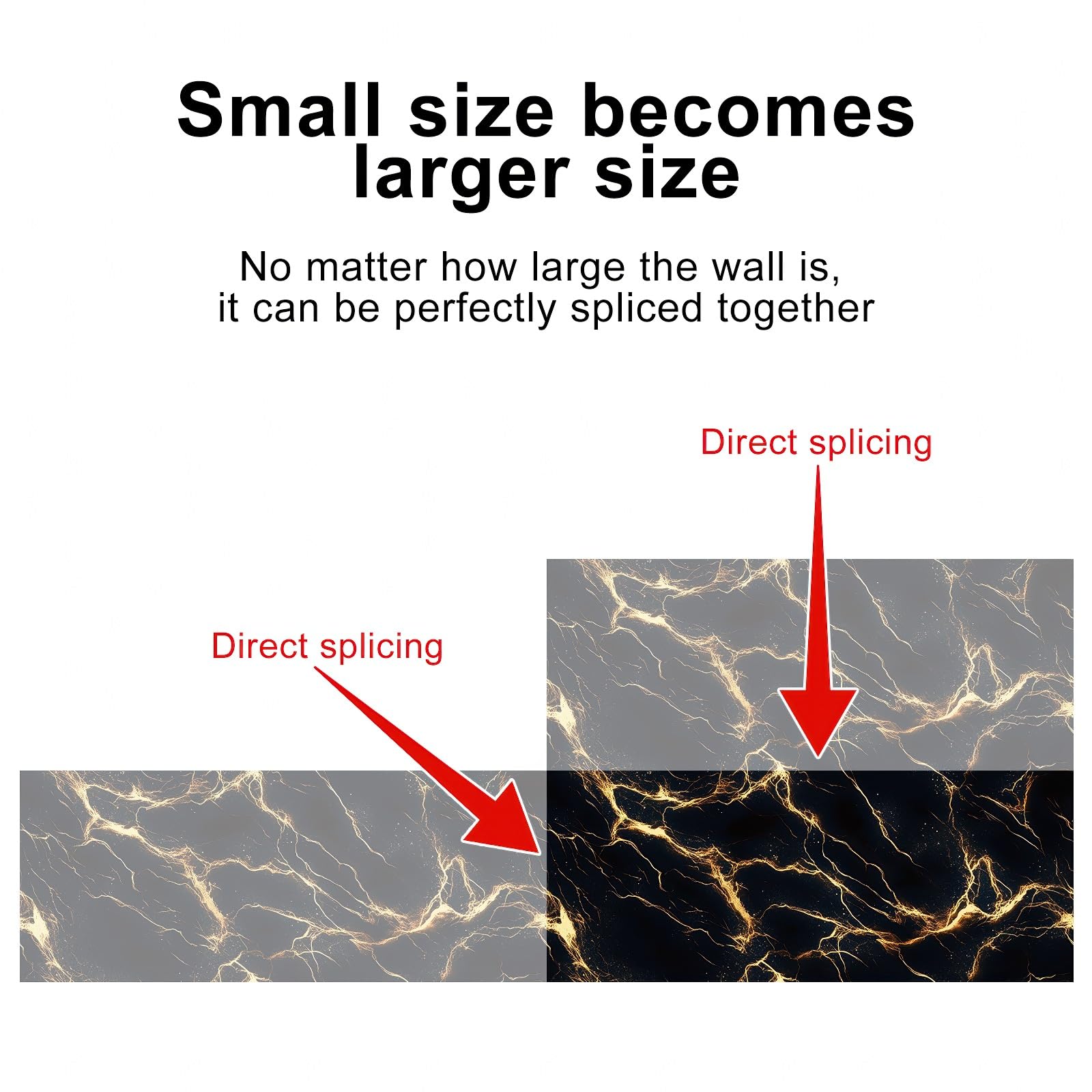 HOMETITUTE Black Gold Marble Wallpaper Marble Contact Paper Vinyl Self-Adhesive Removable Counter Peel and Stick Wall Paper for Refurbishment Wall Countertop Cabinets Furniture 15.7"x39.4" - Medaid International