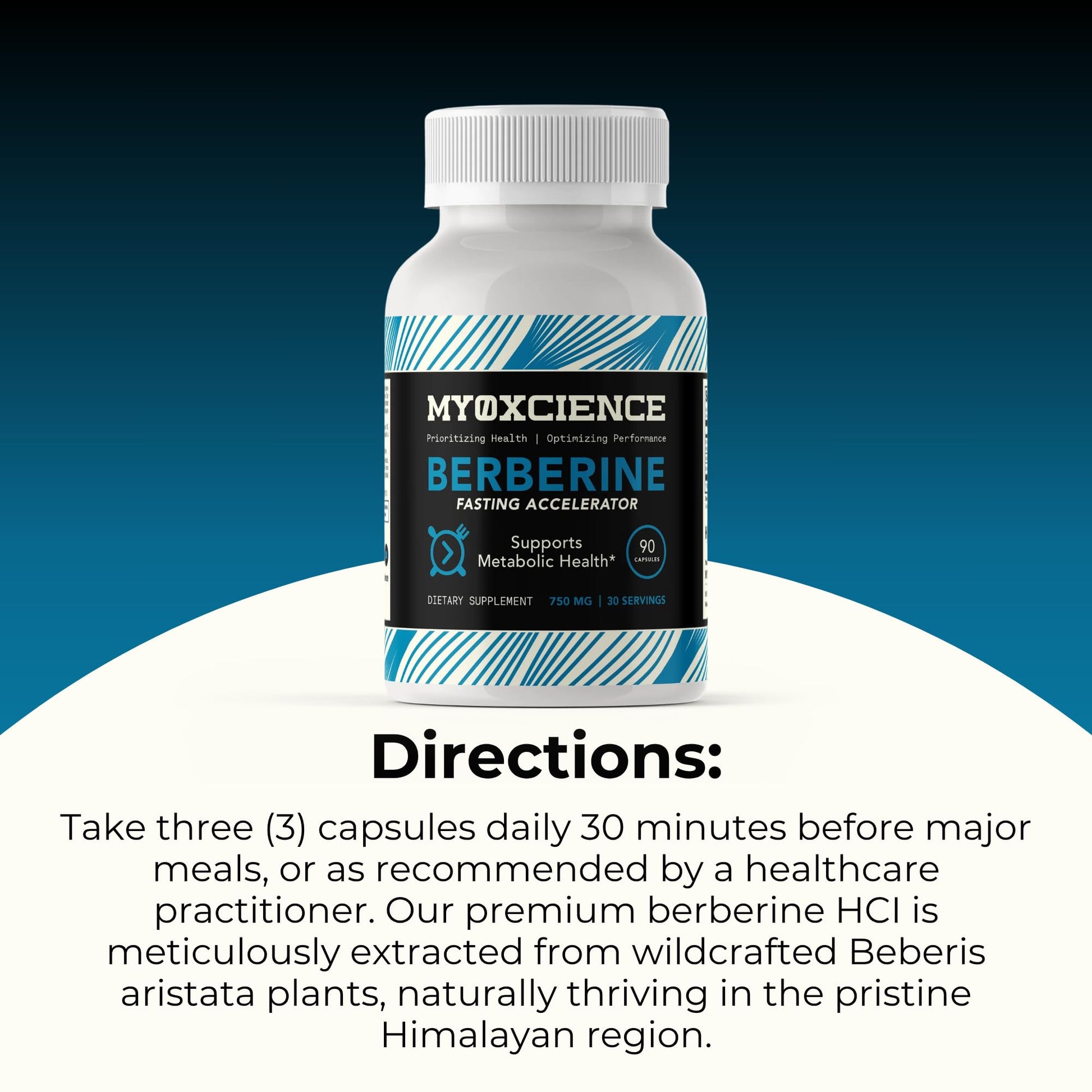 MYOXCIENCE Berberine Fasting Accelerator | Himaberb Berberine HCL with ALA (Alpha Lipoic Acid) and Biotin (90 Capsules) - Medaid International