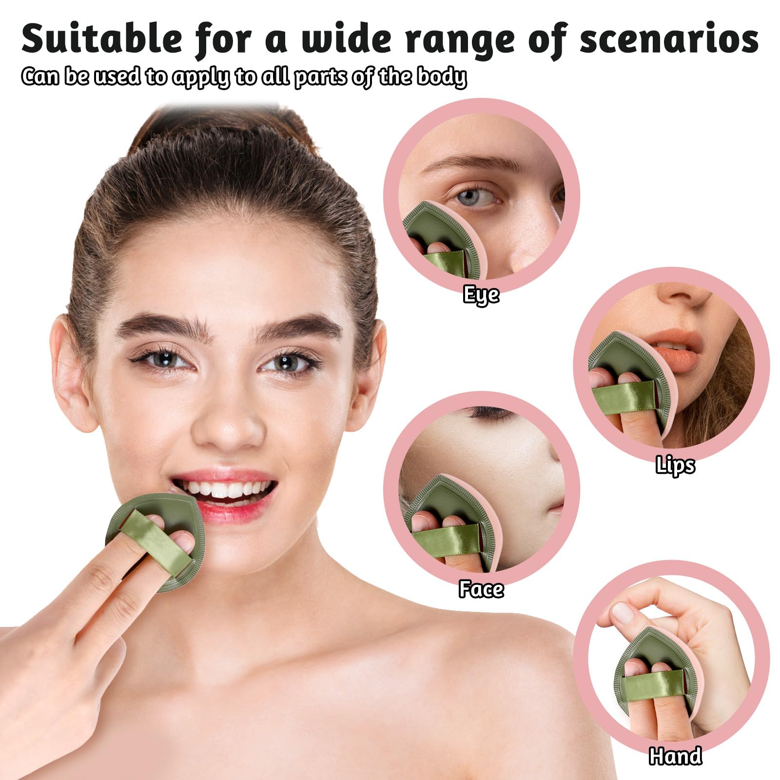 ZEYIYER 5 PCS Foundation Sponge, Powder Puff, Korean Makeup Sponge, Cushion Puff for Foundation and Powder, Fluffy Teardrop Latex Foundation Applicator for Liquid Cream Powder - Medaid International