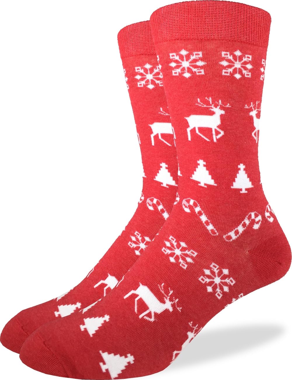 Good Luck Sock Men's Christmas Holiday Socks, Adult, Shoe Size 7-12 - Medaid International