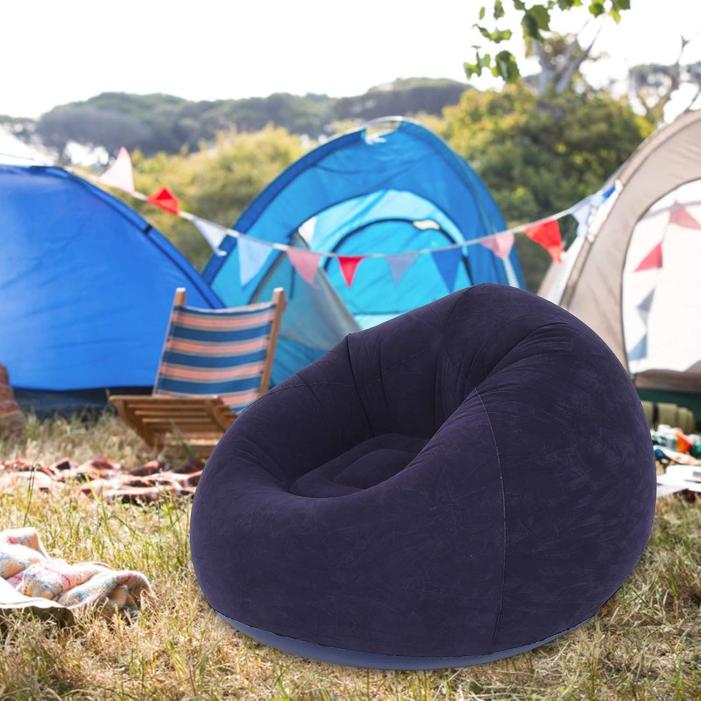 Inflatable Foldable Sofa + Air Pump