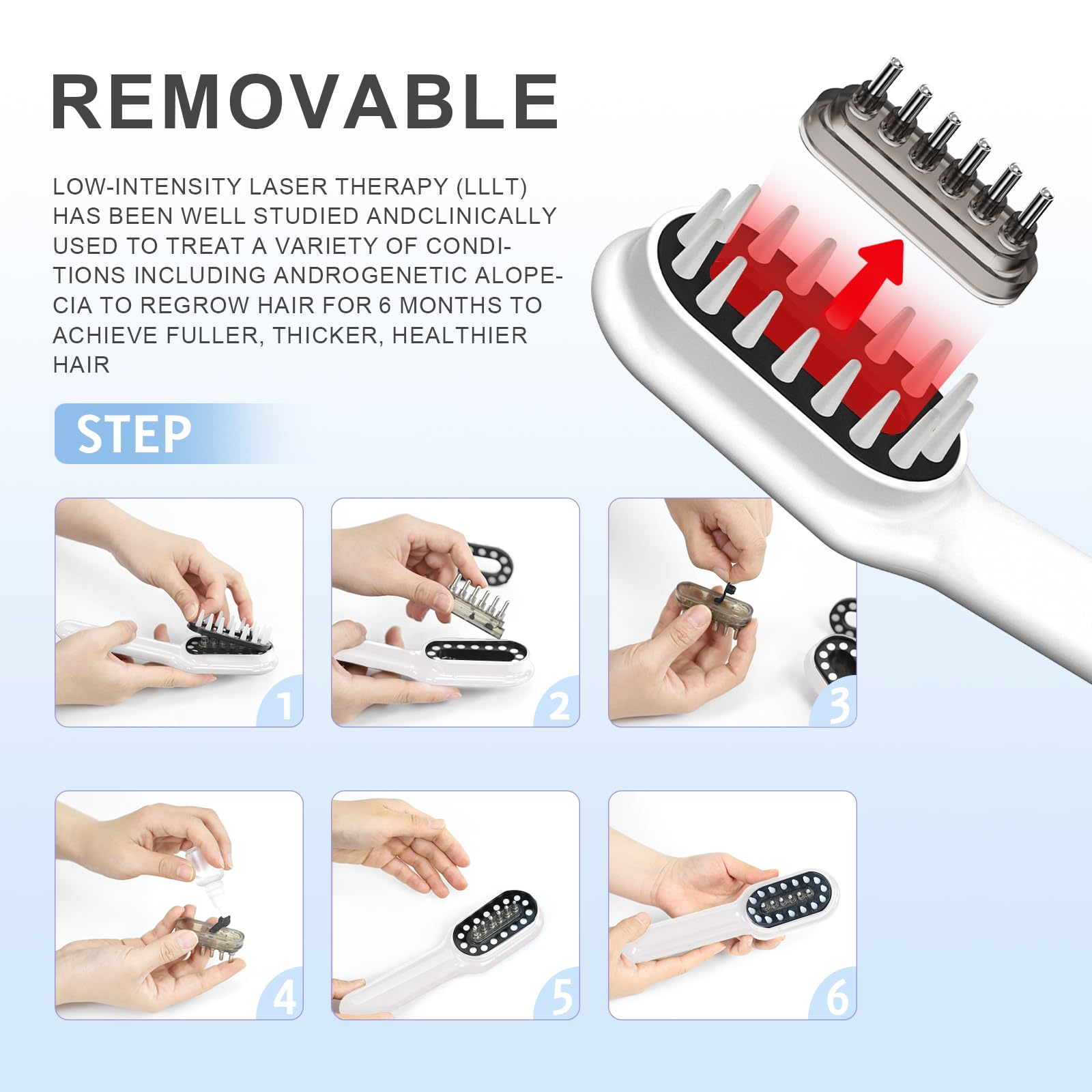 Laser Hair Growth Comb - Handheld Laser Hair Growth Comb - Medaid International