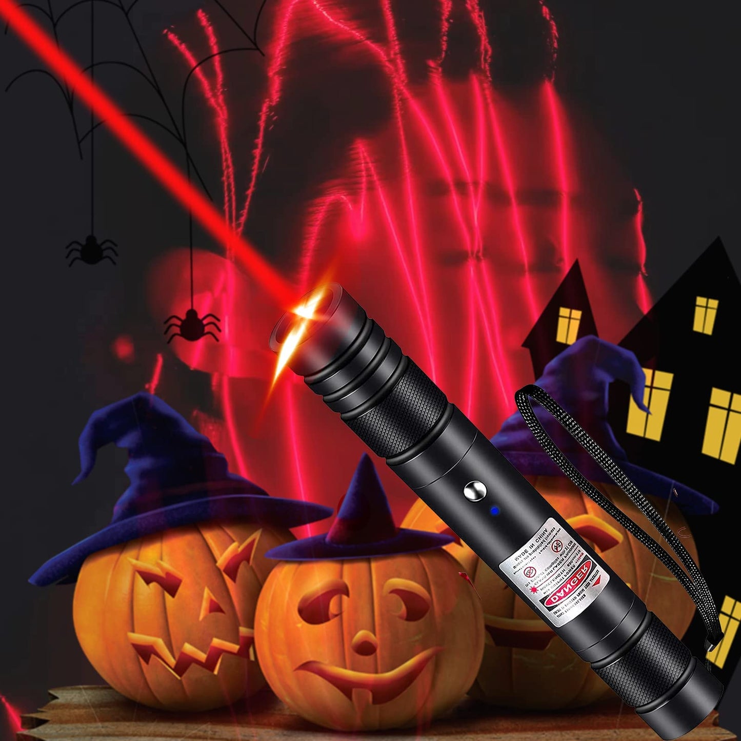 Laser Pointer High Power, Red Laser Pointer Indicator Light, Long Range Laser Pointer for Hiking, USB Charge - Medaid International