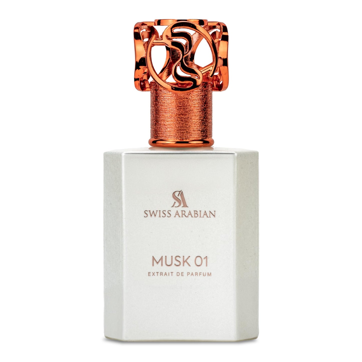 Swiss Arabian Musk 01 - Arabian Perfumes for Women and Men - Long Lasting Perfume - Spicy, Floral, Musk Perfume - Seductive Signature Aroma - 1.7 oz - Medaid International