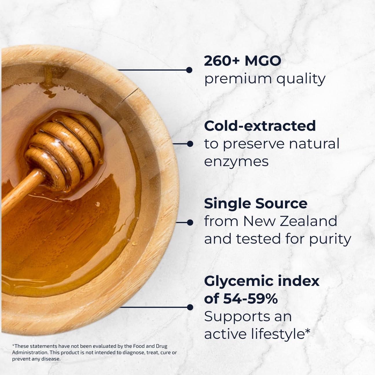 Blueprint by Bryan Johnson Manuka Honey - MGO 260+ - New Zealand Sourced - (8 oz) - Medaid International