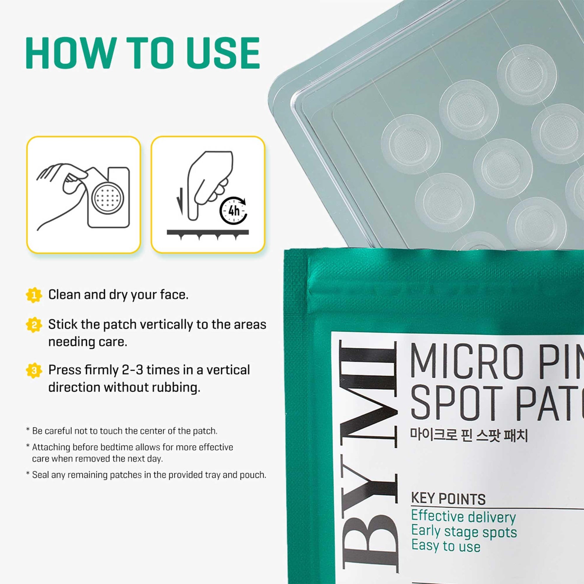 SOME BY MI Micro Pin Spot Patch - Pack of 1, 14mm 9 Counts - Microneedle Hydrocolloid Pimple Patch with Salicylic and Hyaluronic Acid - Skin Troubles Care Focused Spot Cover - Korean Skin Care - Medaid International