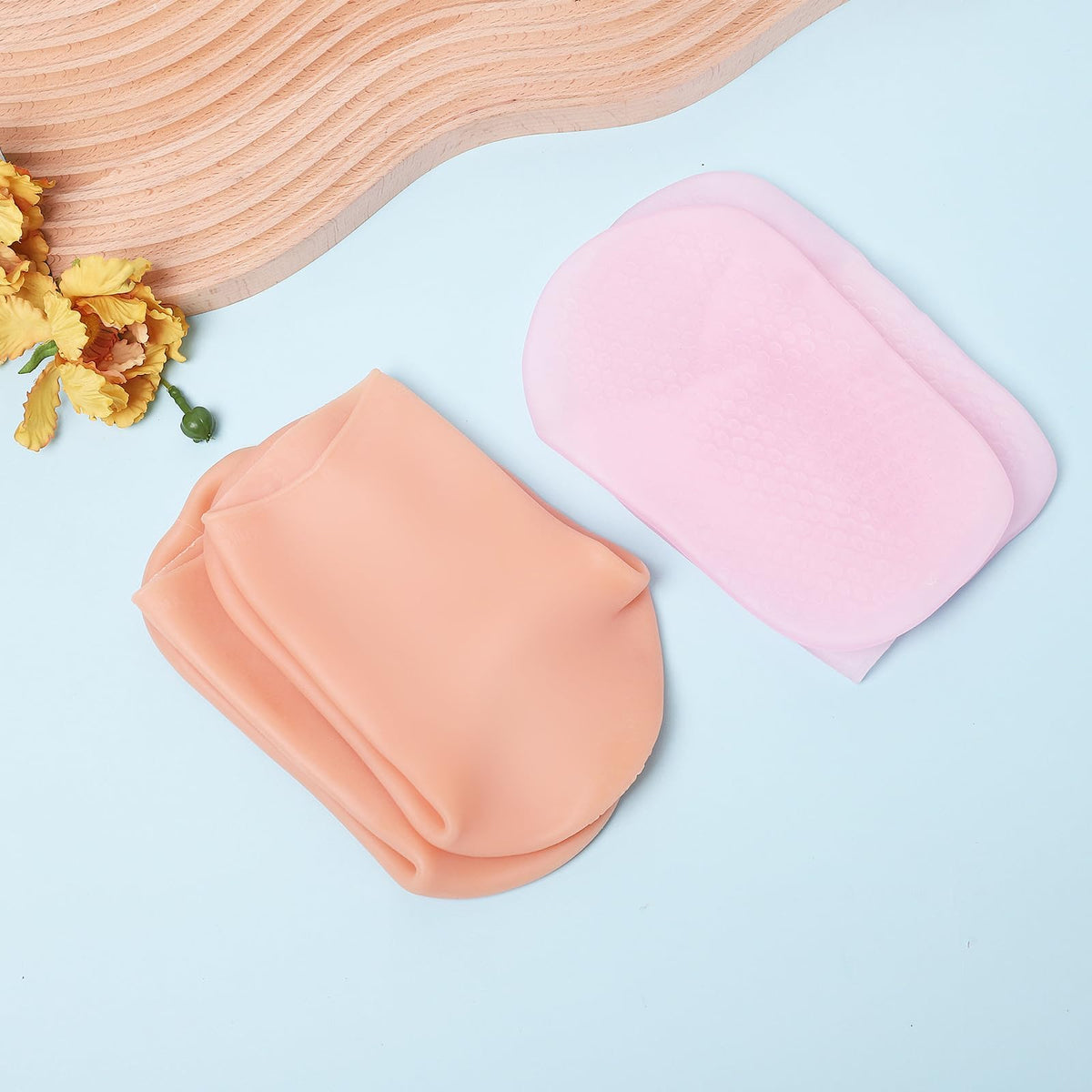 KASTWAVE Silicone Moisturizing Socks, Long Silicone Socks, Aloe Socks, Soft Gel Socks, for Dry Cracked Feet Women, Calluses, Spa Gel Socks Foot Care by, Dry Feet, Softening Calluses, Rough Skin