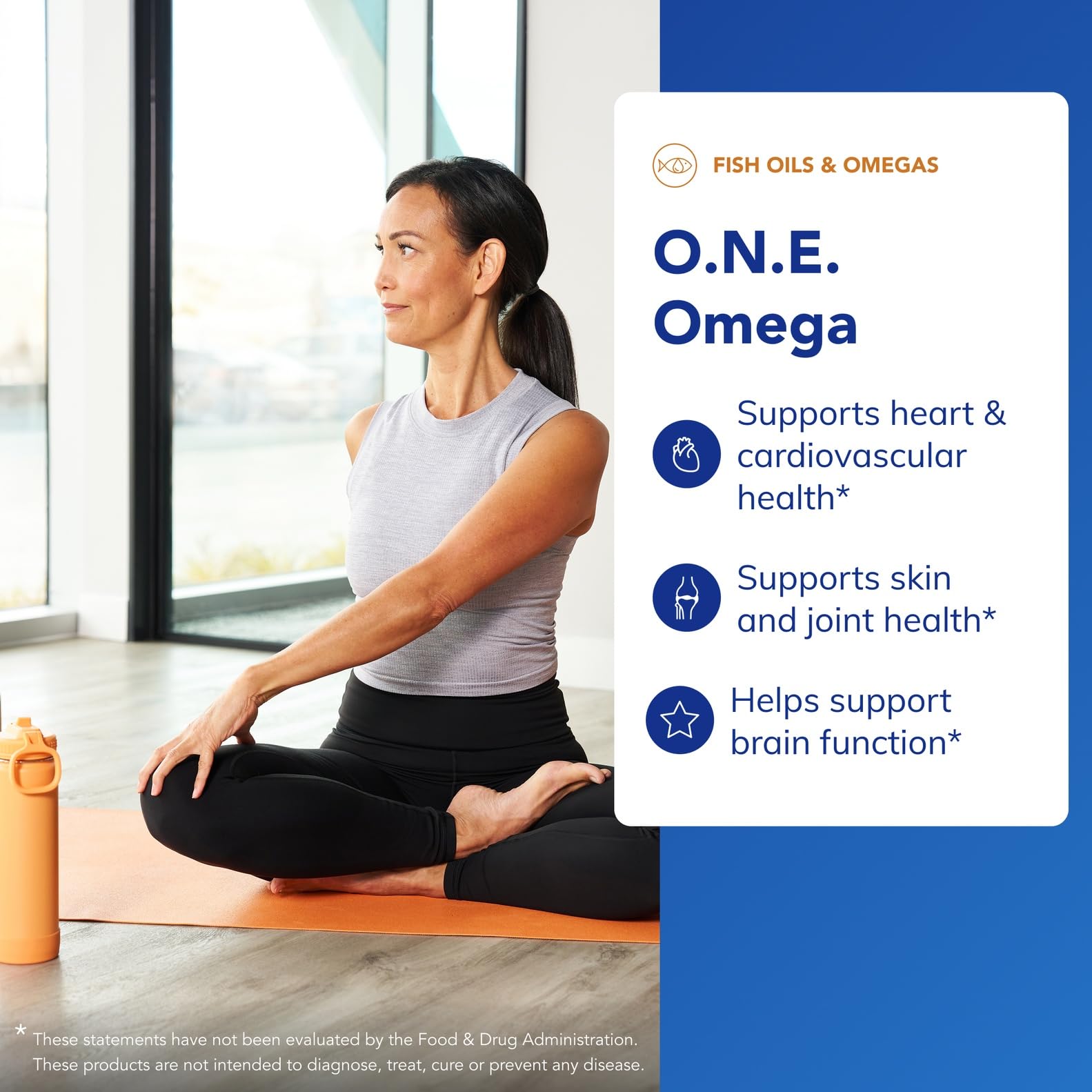 Pure Encapsulations O.N.E. Omega - Fish Oil Supplement for Heart Health, Joints, Skin, Eyes, and Cognition* - Fish Oil Concentrate with EPA and DHA - 60 Softgel Capsules - Medaid International