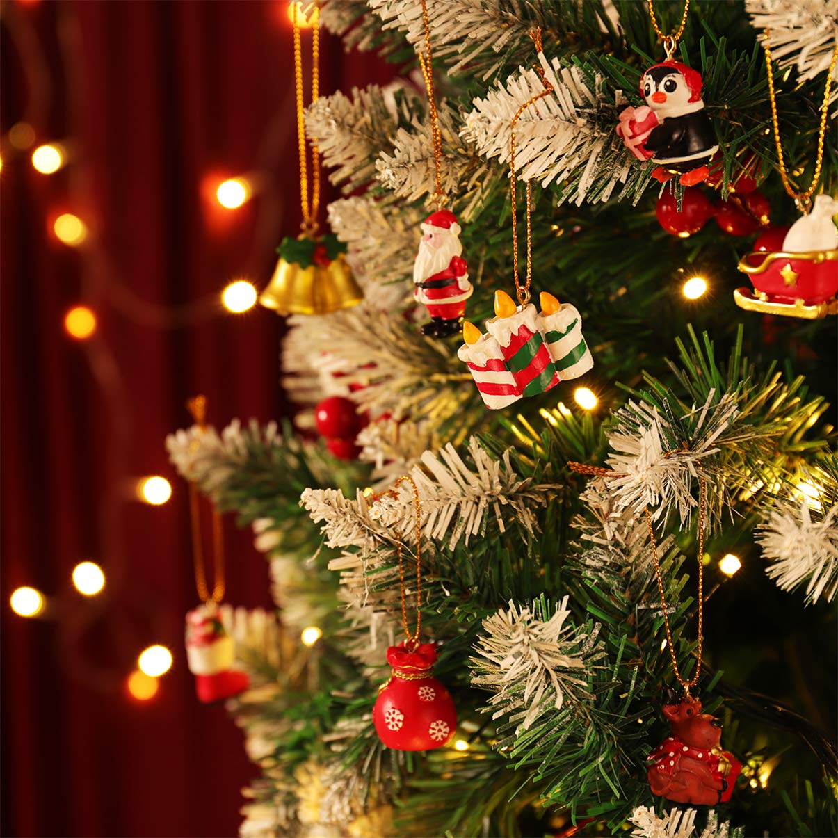 Countdown to Christmas Advent Calendar with 24Pcs Christmas Tree Hanging Ornaments for Xmas Tree Holiday Decor - Medaid International