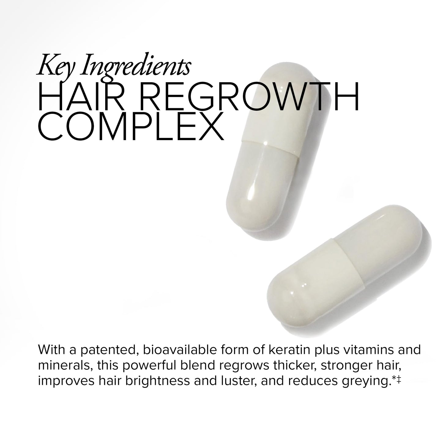 Serovital Hair Regeneres - Formulated for Women Seeking Enhanced Hair Growth - Supports Noticeable Decrease in Age-Related Hair Loss and Shedding - (60 Count) - Medaid International