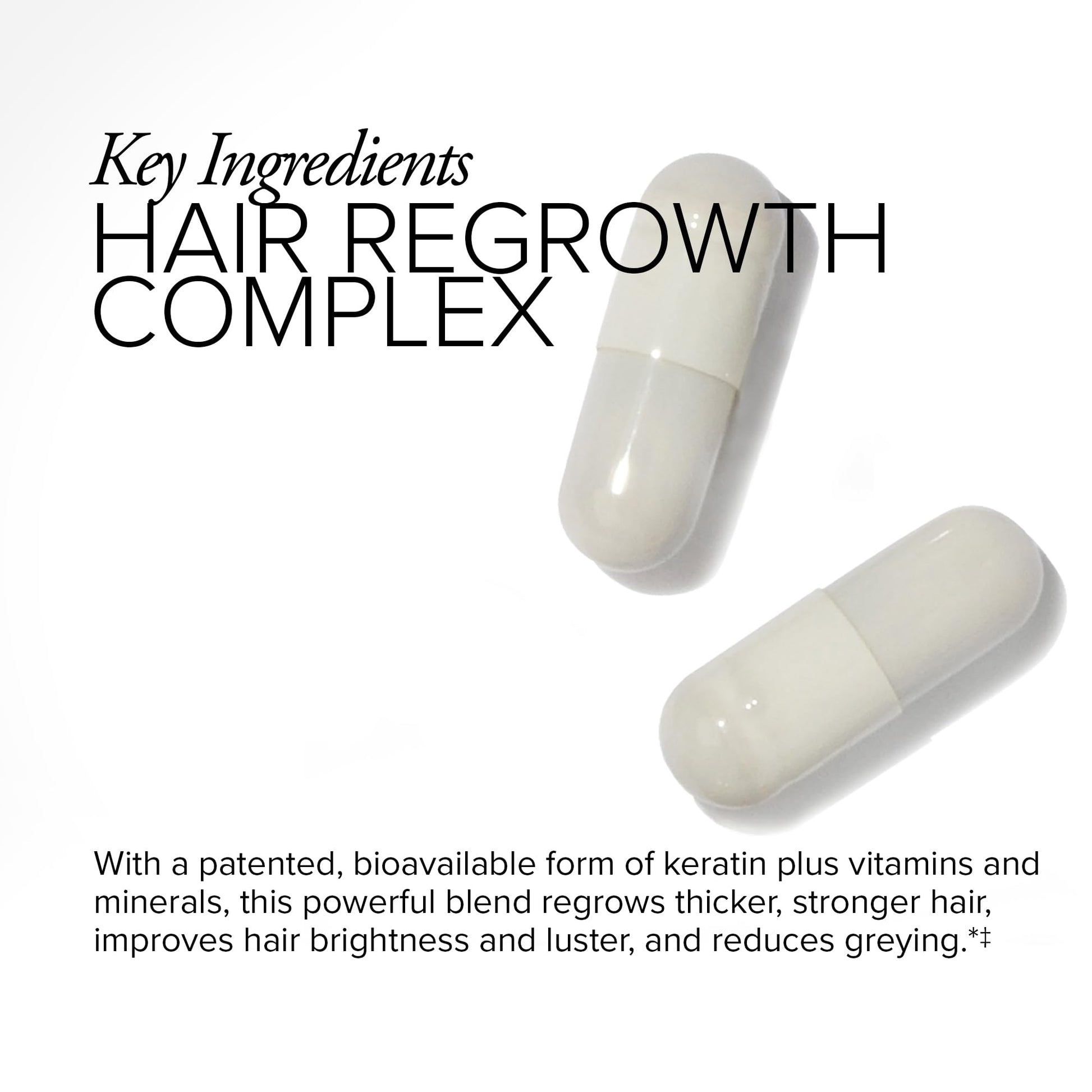 Serovital Hair Regeneres - Formulated for Women Seeking Enhanced Hair Growth - Supports Noticeable Decrease in Age-Related Hair Loss and Shedding - (60 Count) - Medaid International