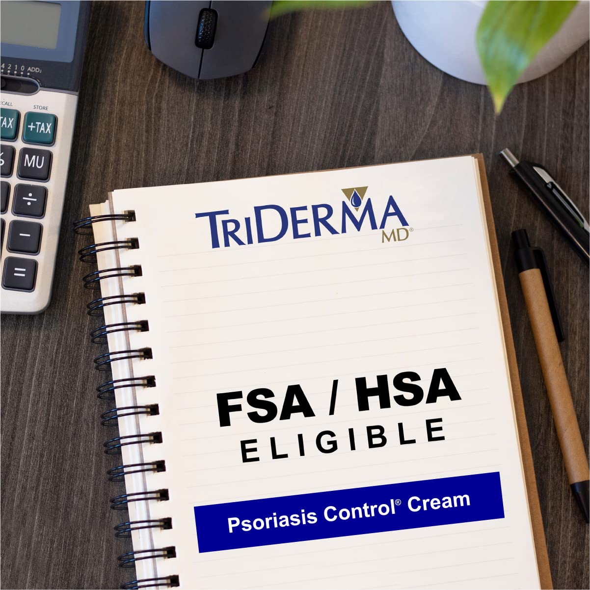TriDerma Psoriasis Control Face & Body Cream - Maximum Strength 3% Salicylic Acid, AP4 Aloe Vera Gel, Urea Cream - Extra Moisturizing Treatment, No Cortisone or Coal Tar - FSA Eligible - 4.2 oz, 4Pack - Medaid International