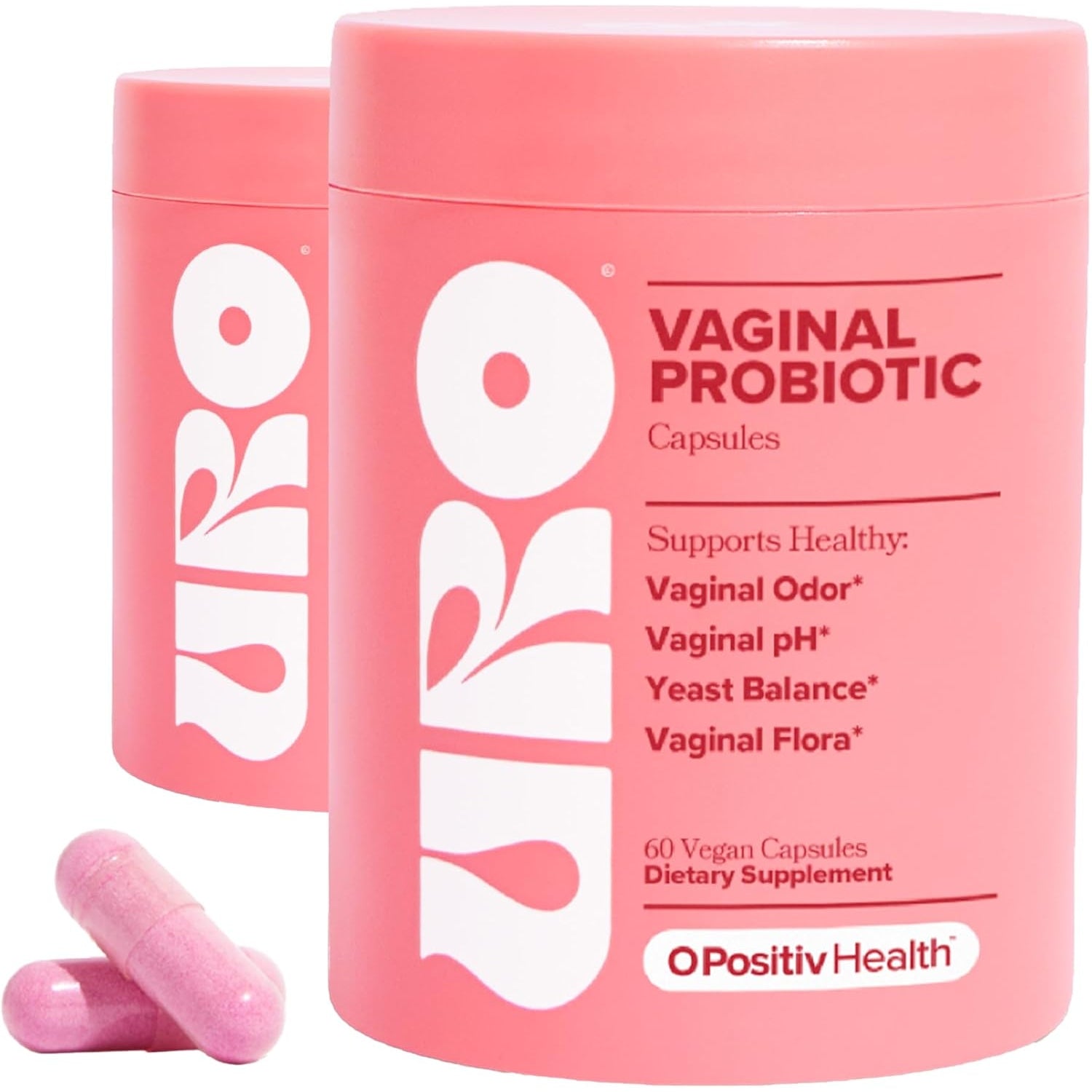 URO Vaginal Probiotics for Women pH Balance with Prebiotics & Lactobacillus Probiotic Blend - Women's Vaginal Health Supplement - Promote Healthy Vaginal Odor & Vaginal Flora, 60 Count (Pack of 1) - Medaid International